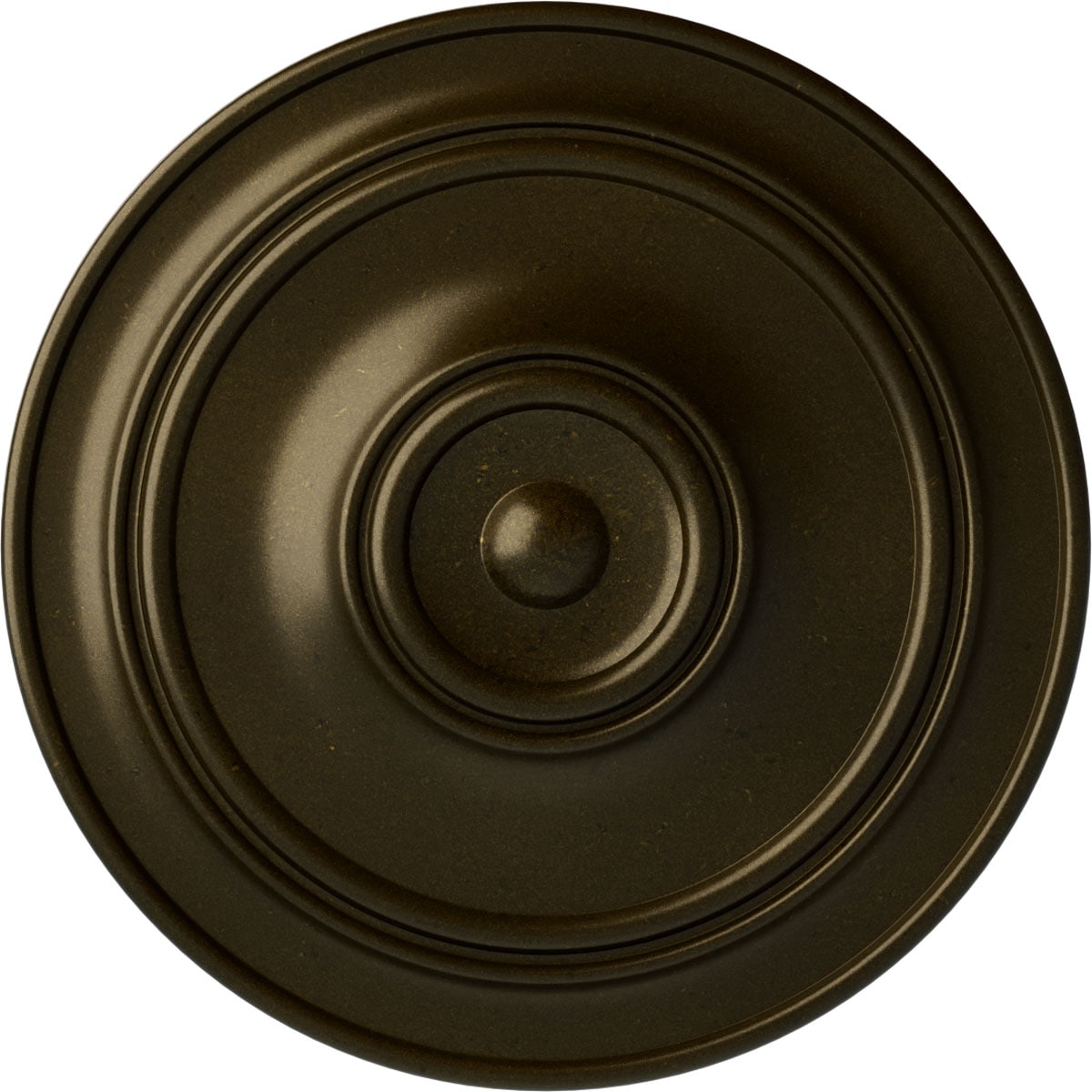 Ekena Millwork CM40CLGGS Small Classic 40.25-in W x 40.25-in L Painted Green Gold Polyurethane Whole Ceiling Medallion