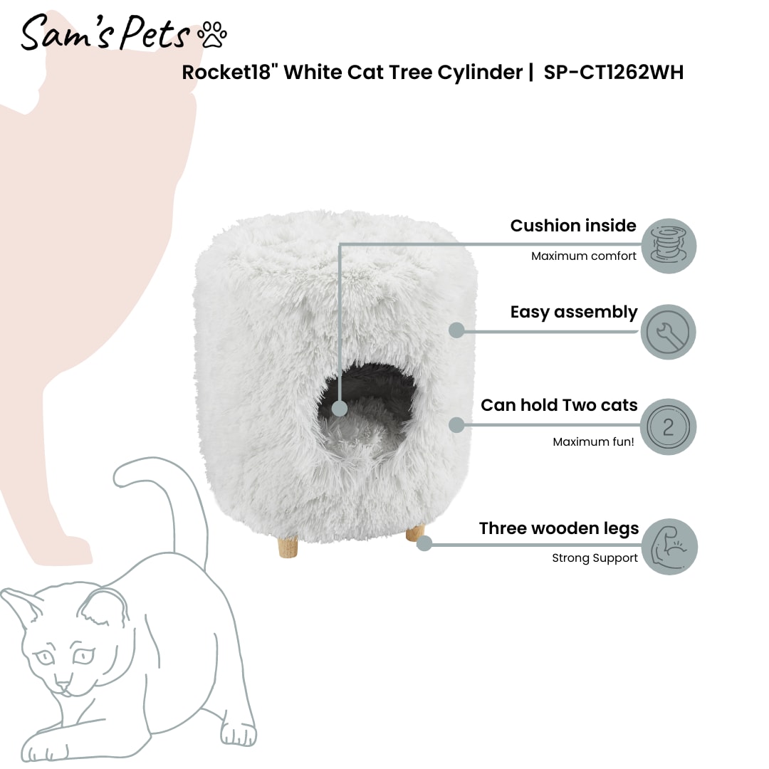 Sam's Pets SP-CT1262WH Cat-Trees - View #6