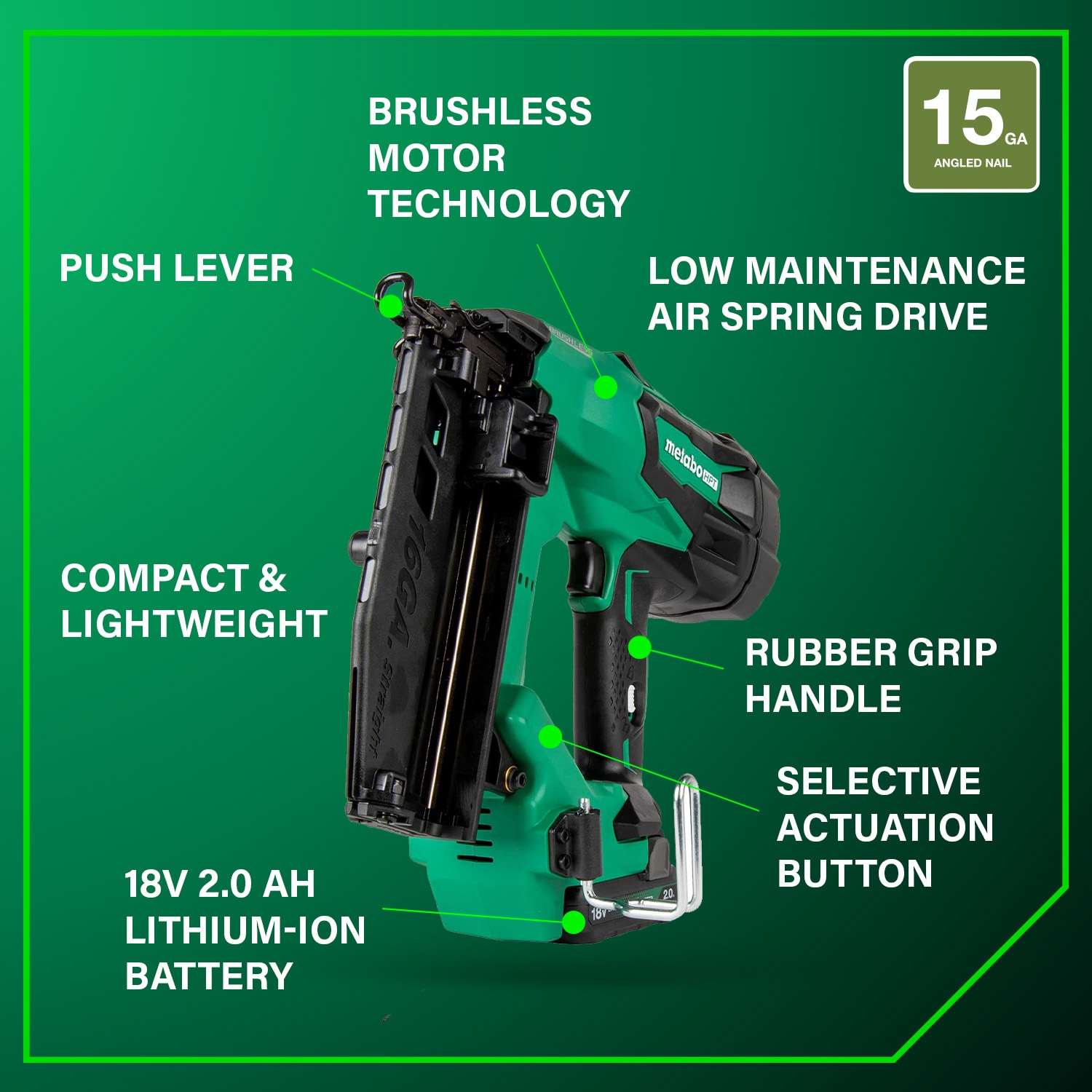Metabo HPT NT1865DMASTM Finish-Nailers - View #4