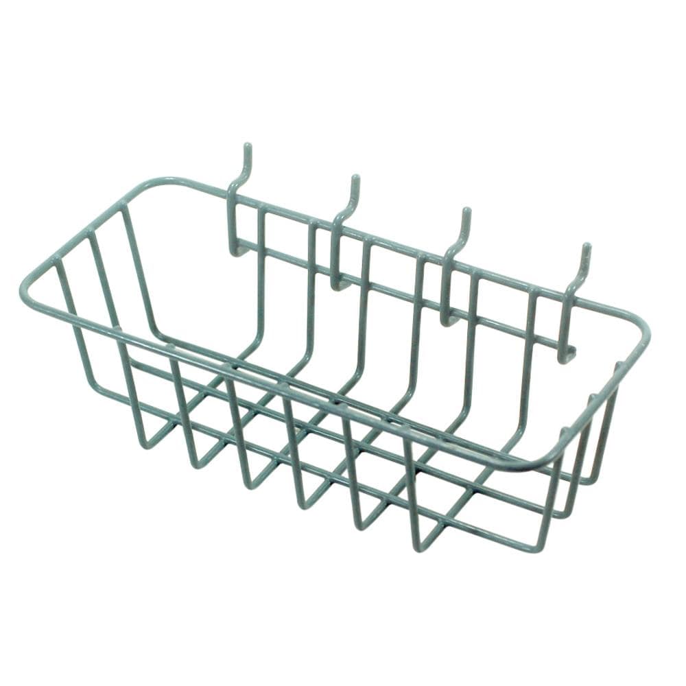 Project Source 55451 Steel Pegboard Basket in Gray (9.13-in W x 3.54-in H)