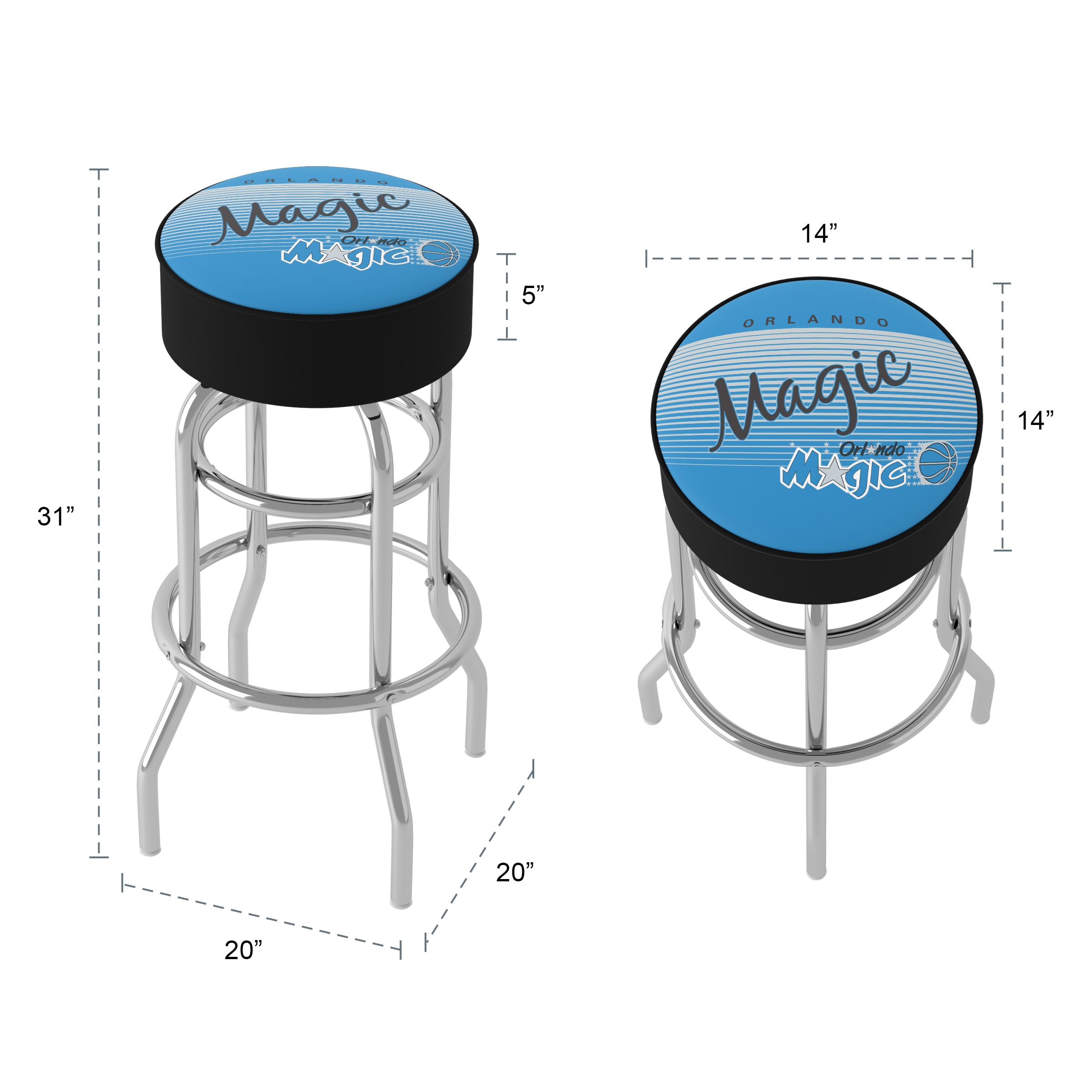 Trademark Gameroom NBA1000HC-OM-TWN stools - View #5