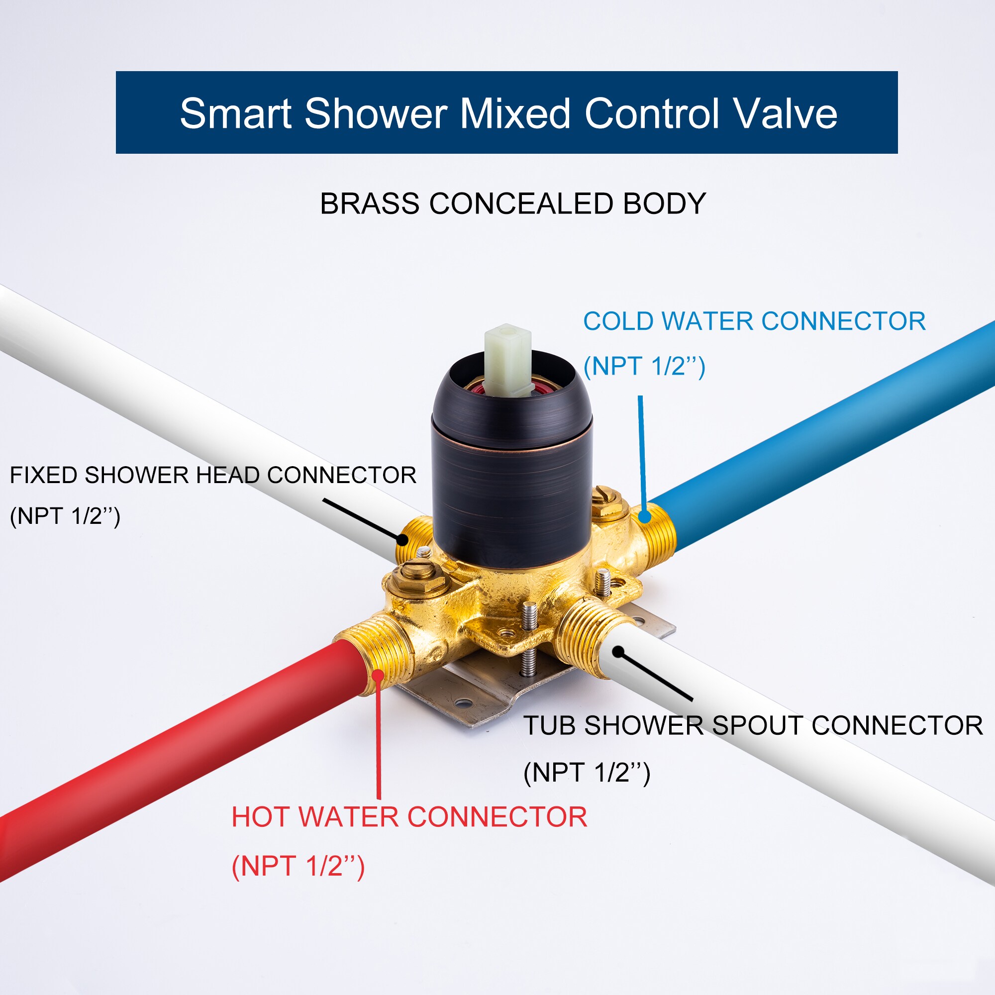 GZMR GZ-MS612BN Showerhead-Bar-Panels - View #7