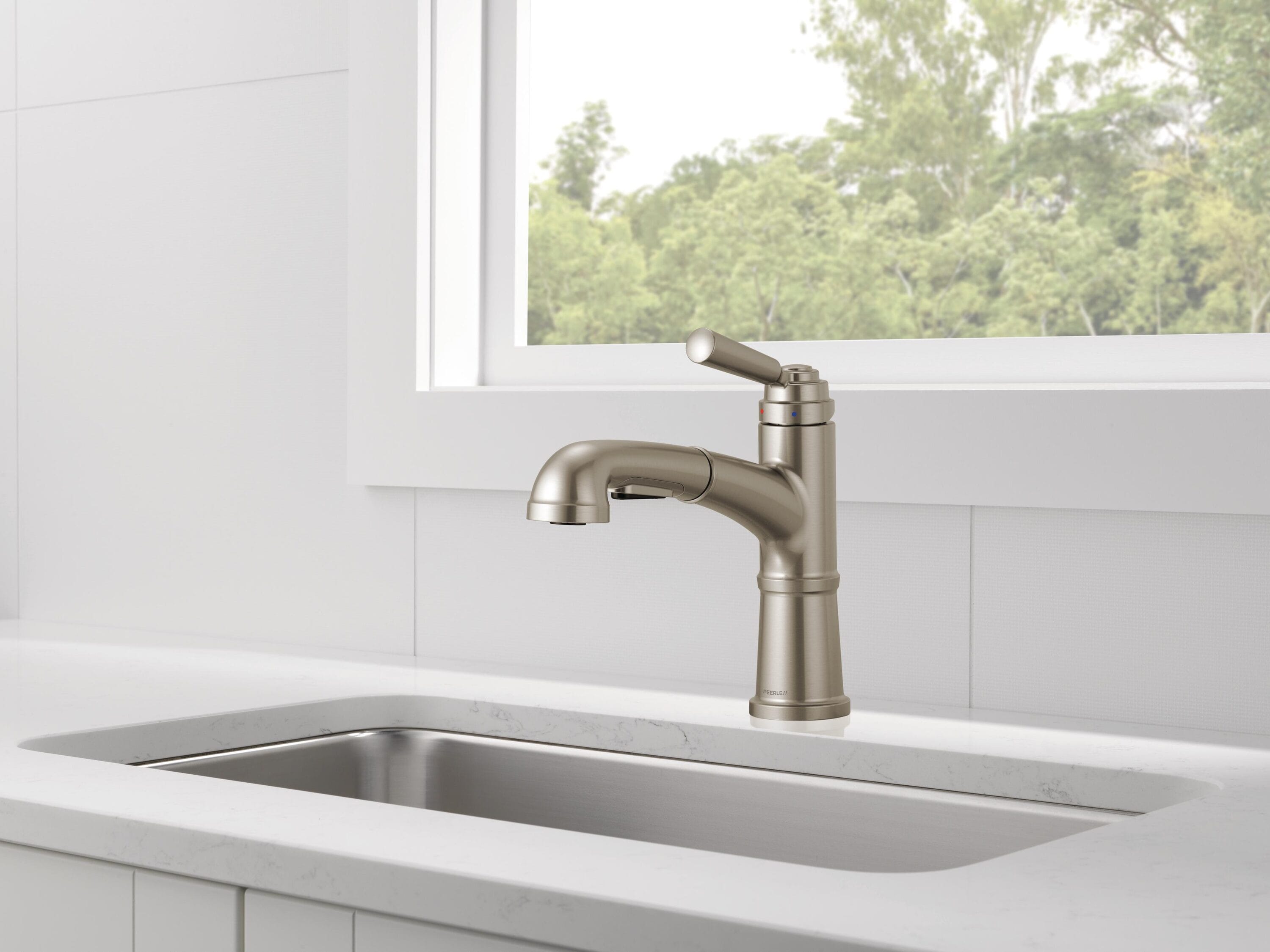 Westchester Stainless Steel Single-Handle Pull-Out Kitchen Faucet