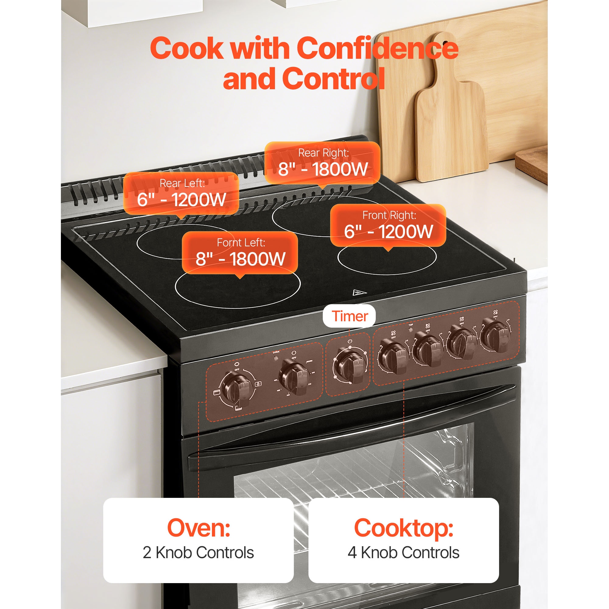 VEVOR SCDTLKDL24YC12404V8 Double-Oven-Elec-Ranges - View #3