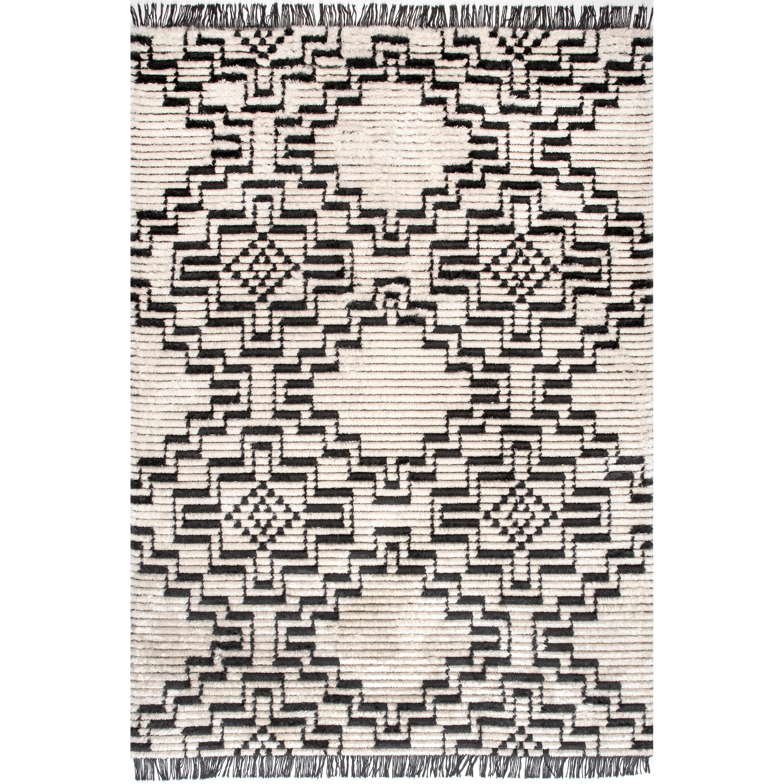 nuLOOM GCUW13A-2808 Underwood 2 x 8 (ft) Loomed Polyester Beige Rectangular Indoor Abstract Runner rug