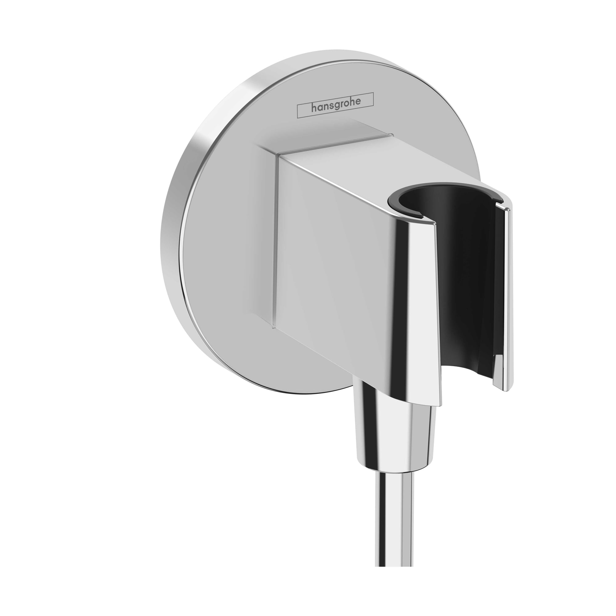 Hansgrohe 26888001 Chrome 3-Inches Universal Shower Wall union with holder 1.5-Inches -ID