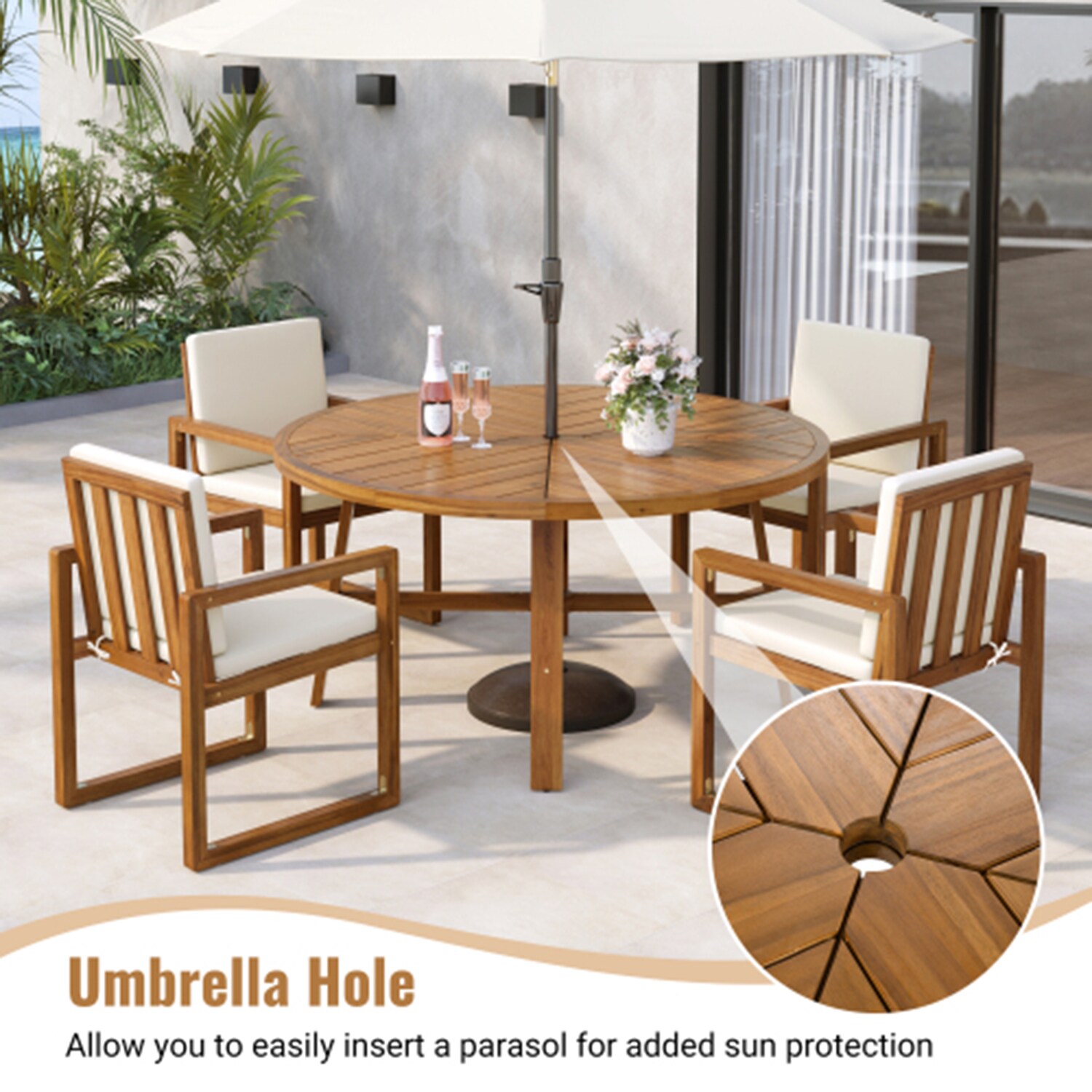 Dimakai DK-07SL8CS429 Patio-Dining-Sets - View #5