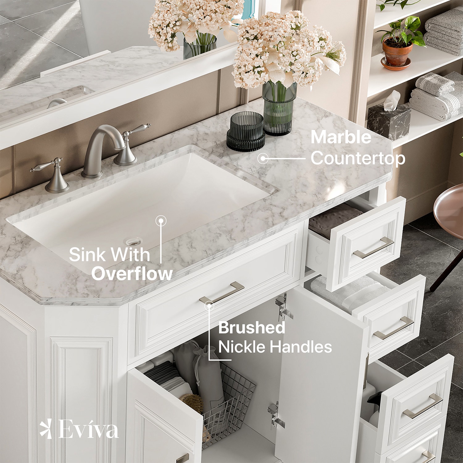 Eviva EVVN188-42WH Bath-Vanity-Combo - View #4