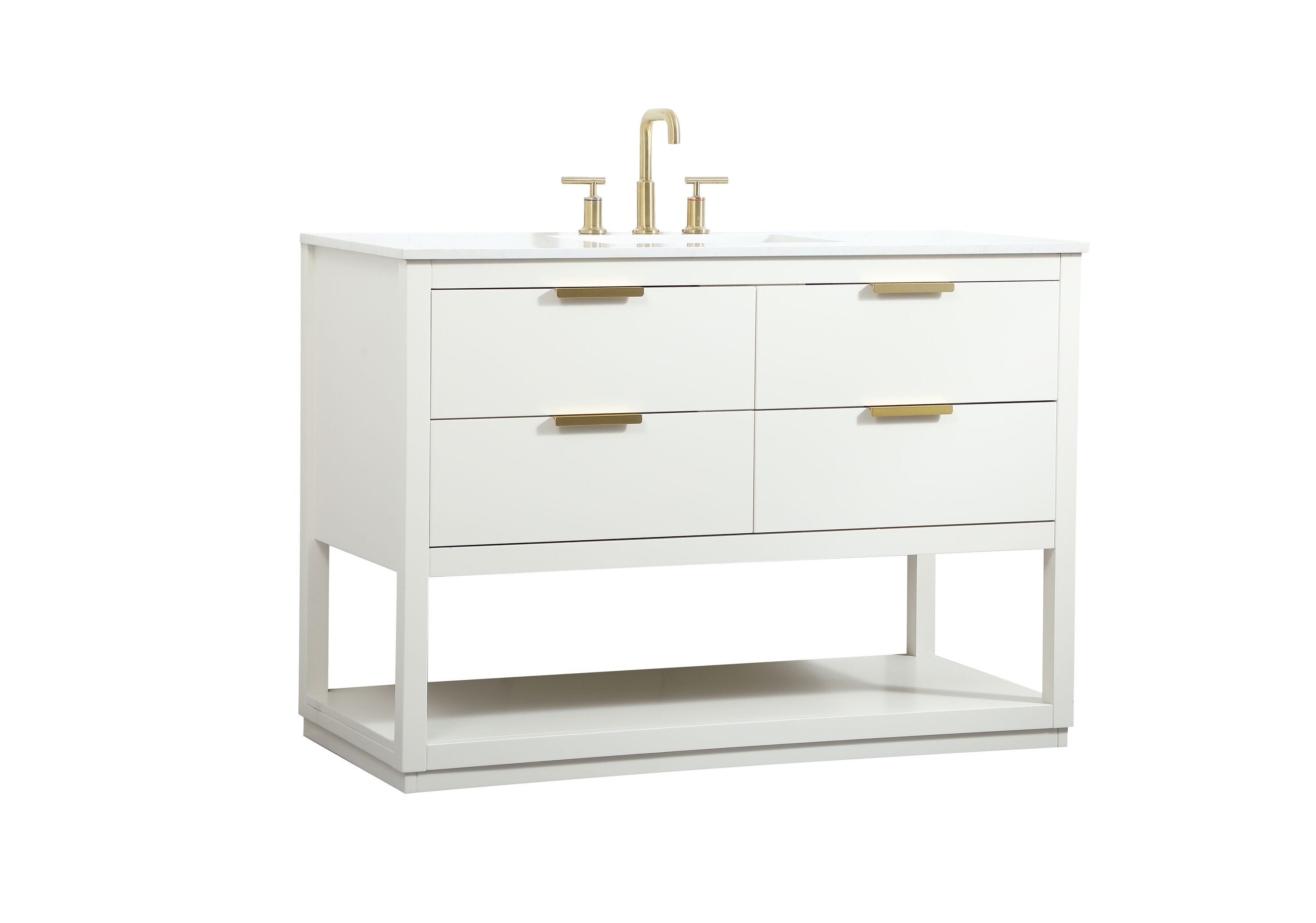 Elegant Decor HF57744WH Bath-Vanity-Combo - View #7