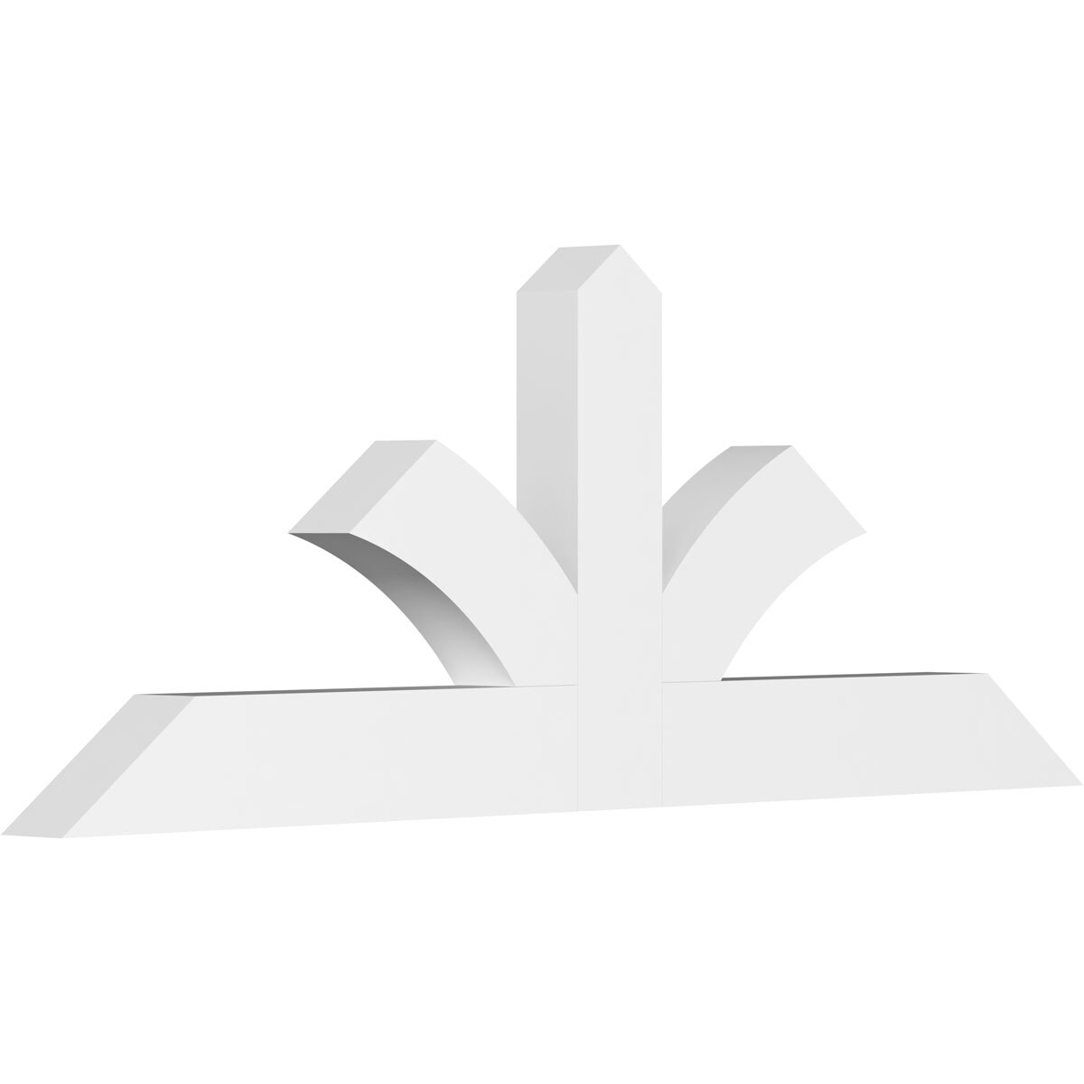 Ekena Millwork GBP072X27X0406RIC00 Richland White PVC Gable bracket