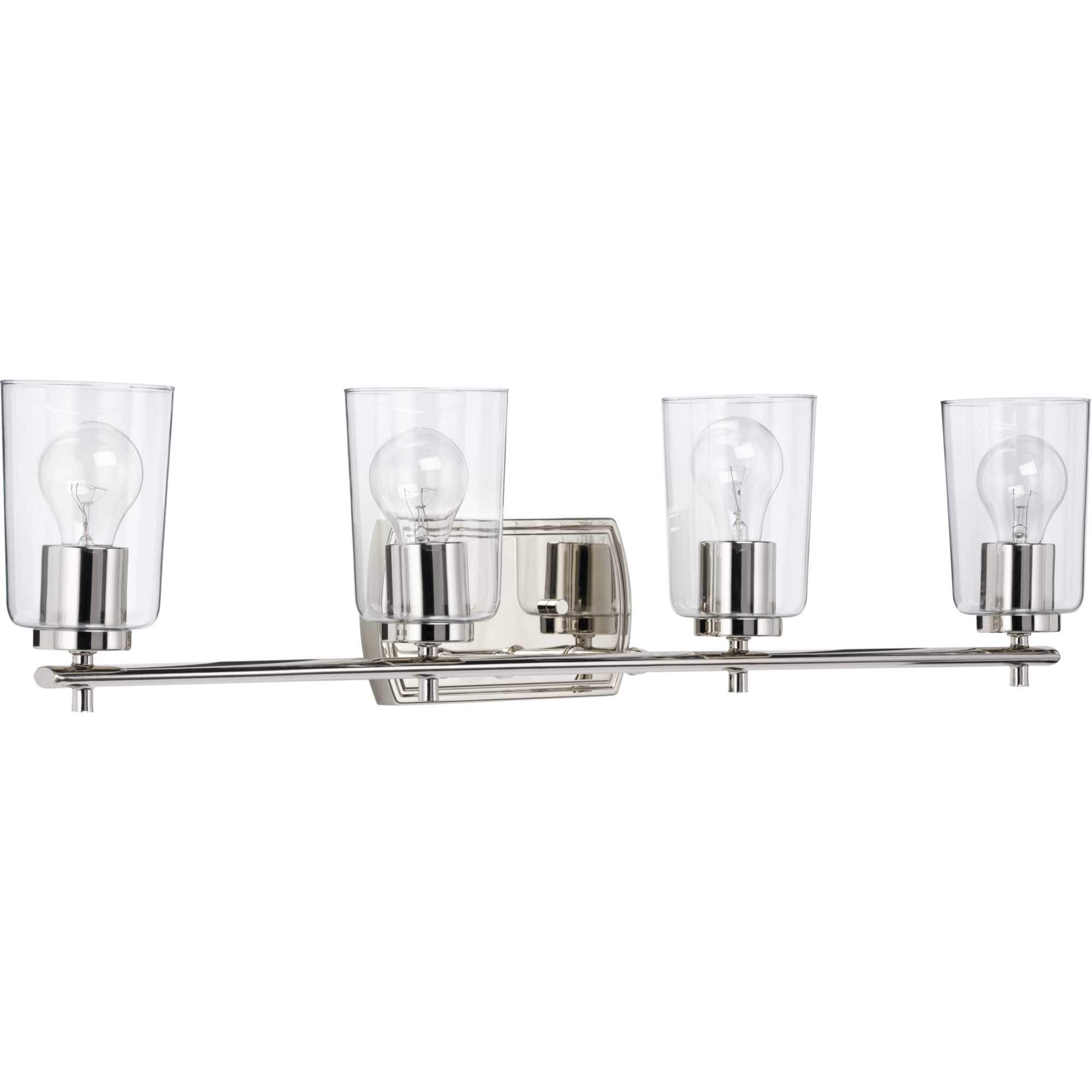 Progress Lighting P300157-104 Adley 32-in 4 -Light Polished Nickel Transitional Vanity light