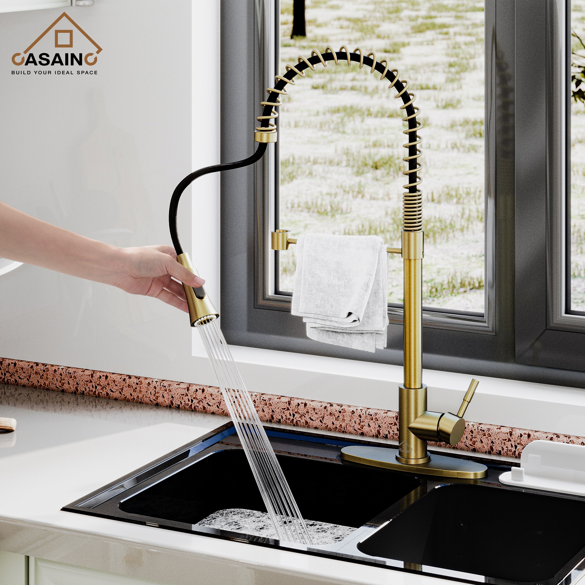 CASAINC CA-D0674-BG Kitchen-Faucets - View #8