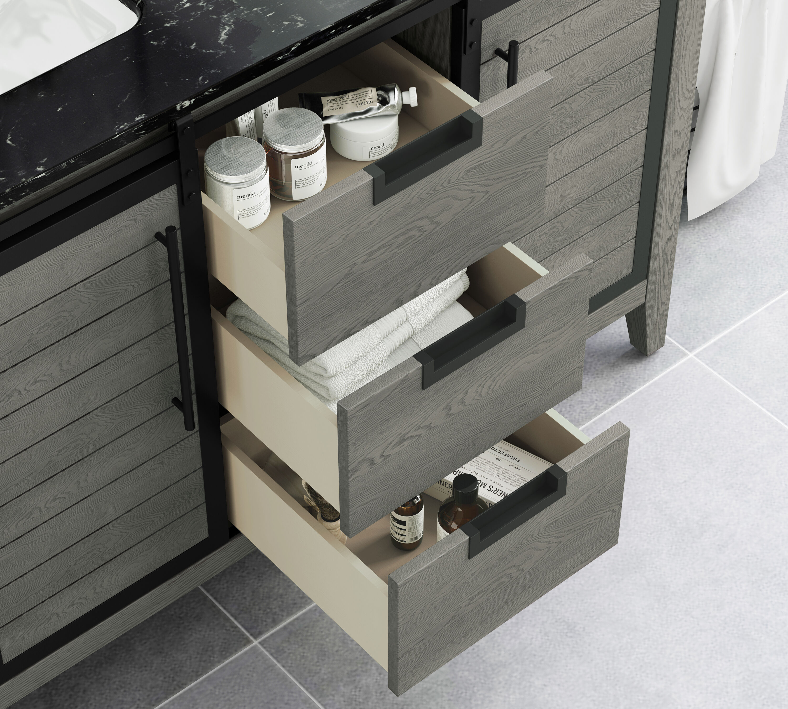 allen + roth TJ-0113V4822GR Bath-Vanity-Combo - View #9