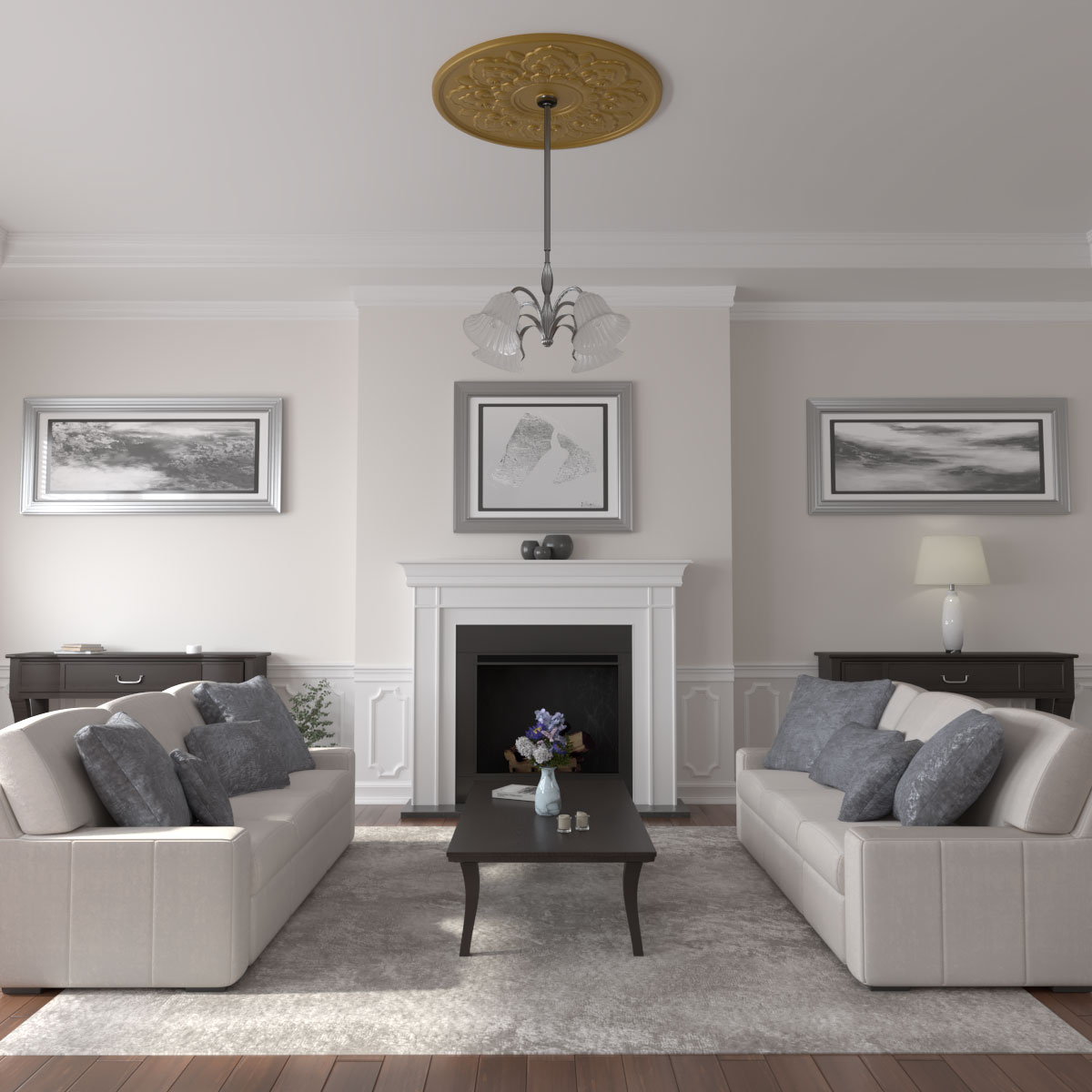 Ekena Millwork CM50LOGLS Ceiling-Medallions - View #4