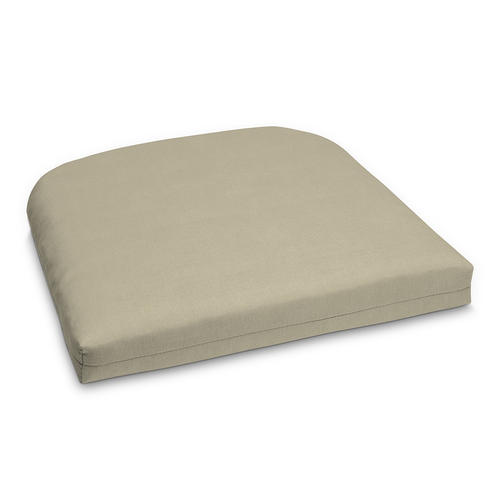 Style Selections 100219283 Lola 18-in x 20-in Neutral Patio chair cushion