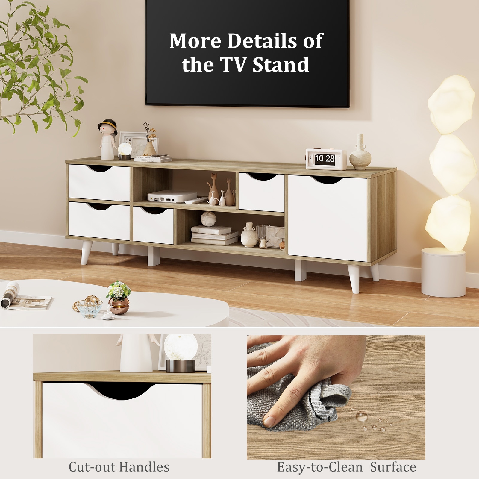 Clihome CL-ID01TVGR Tv-Stands - View #9