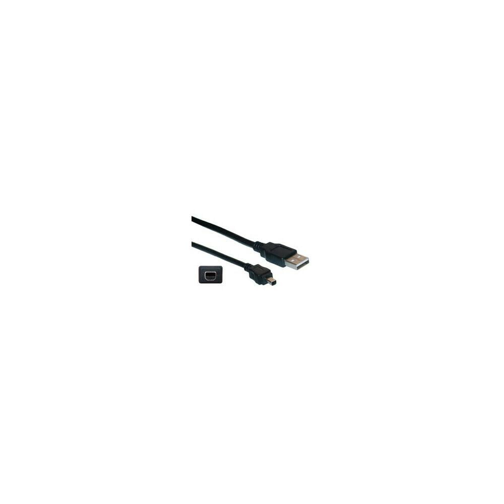 CableWholesale Cable Wholesale Mini 4 Pin USB 2.0 Cable, Black, Type A ...