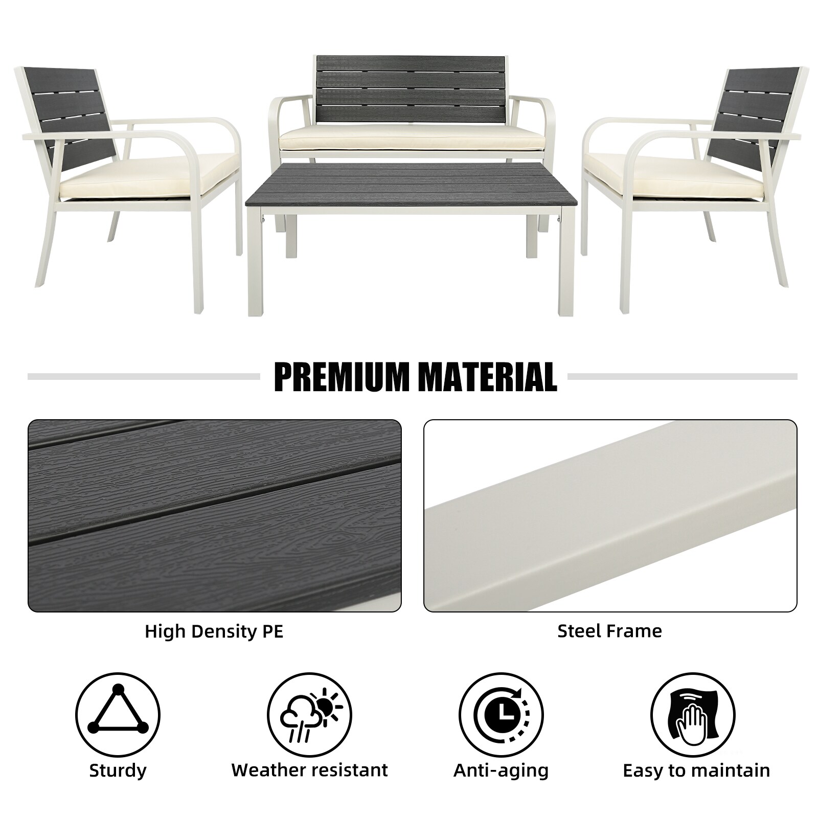 EXTRAUP YHLW69168760 Patio-Conversation-Sets - View #8