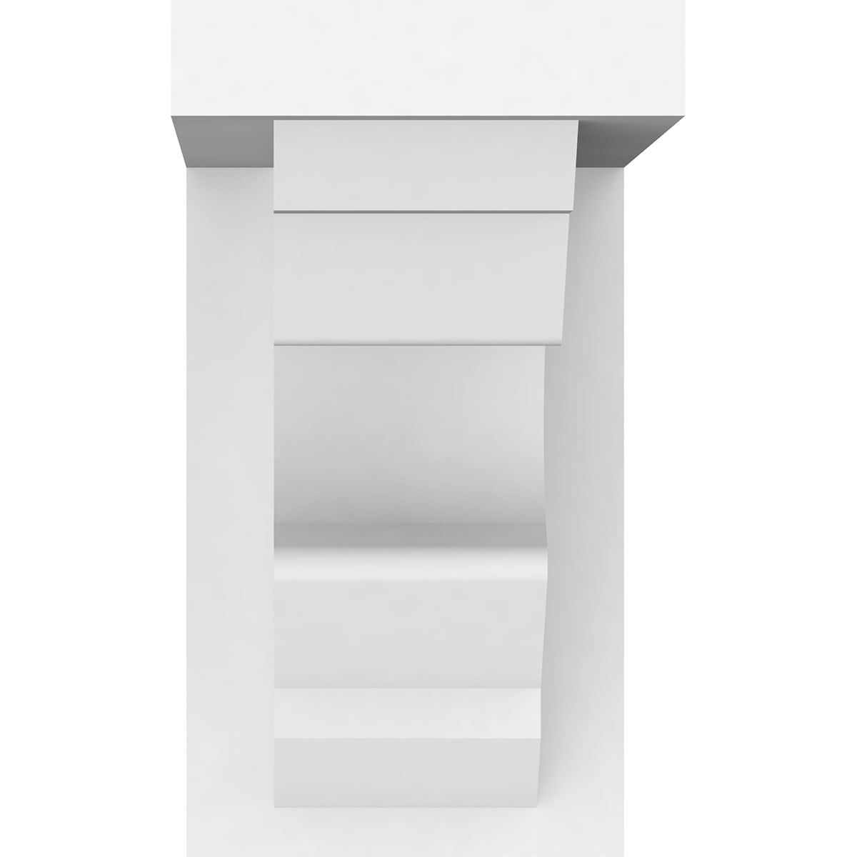 Ekena Millwork BKTP05X09X09SHE Exterior-Brackets-Braces - View #2