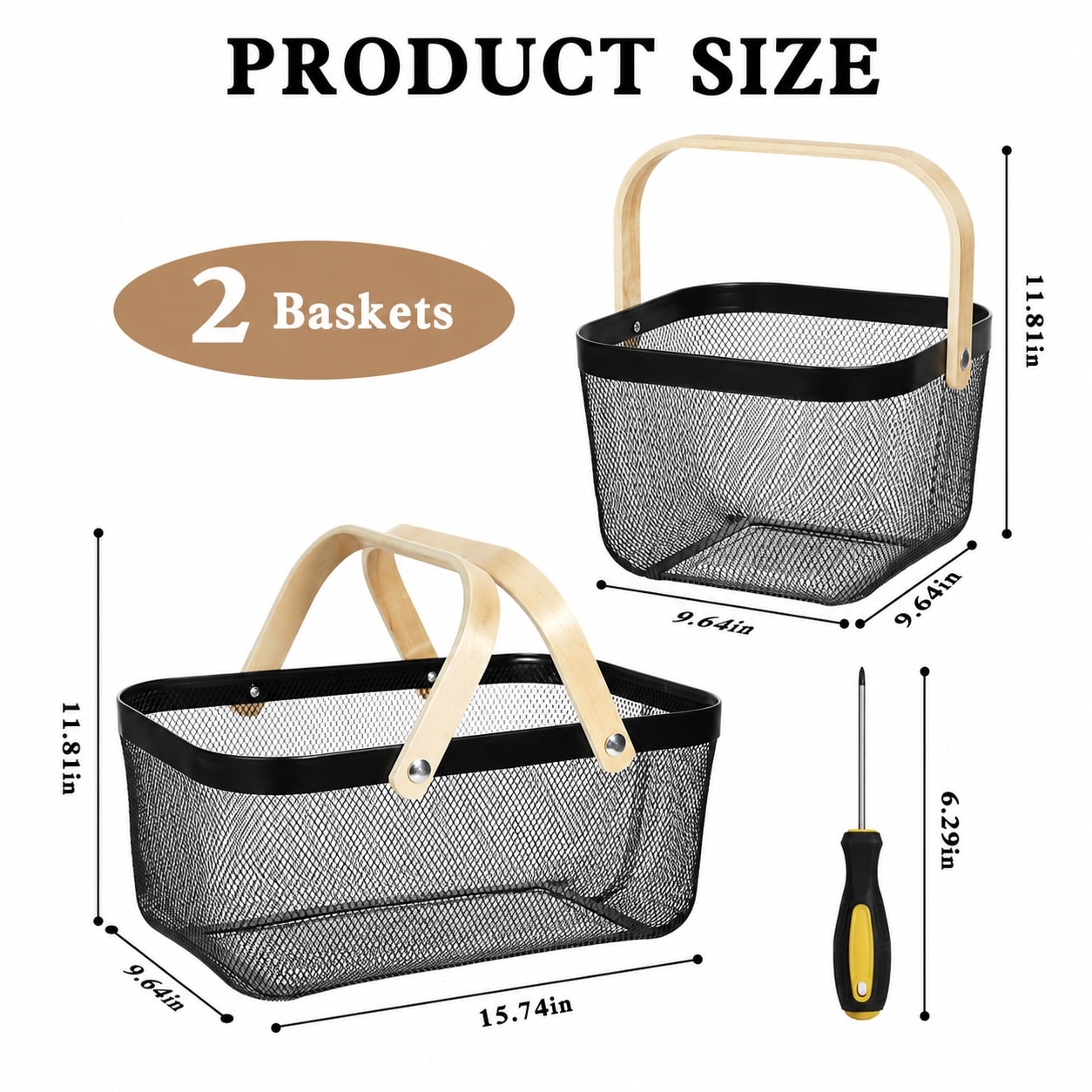 Aoibox LABG7YQZ Serving-Baskets - View #5