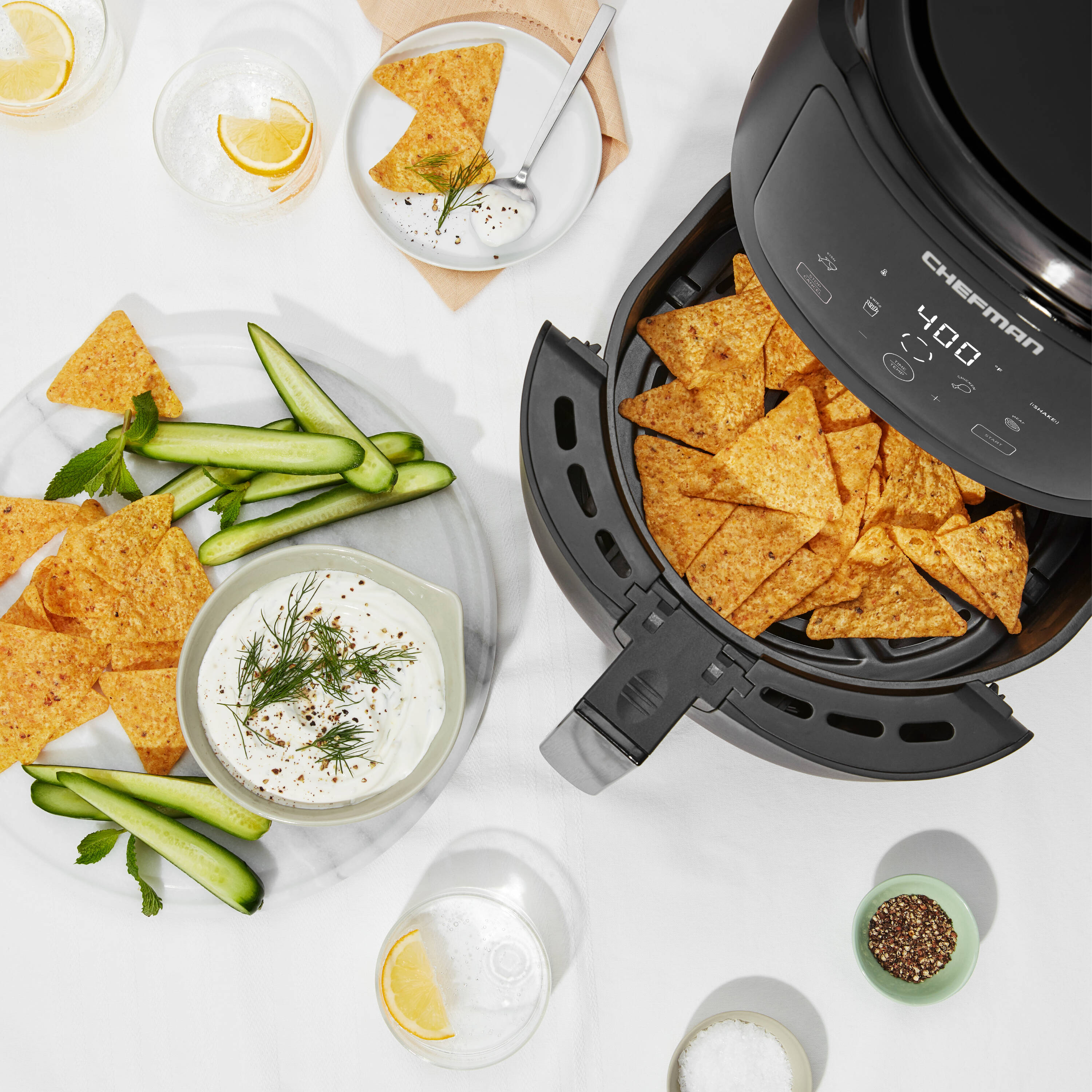 Chefman 5-Quart Black Air Fryer, Oil-less, Non-Stick, cETLus Safety  Listed, 1500W, Perfect for Crispy, Healthy Cooking, Large Capacity for  Family Meals