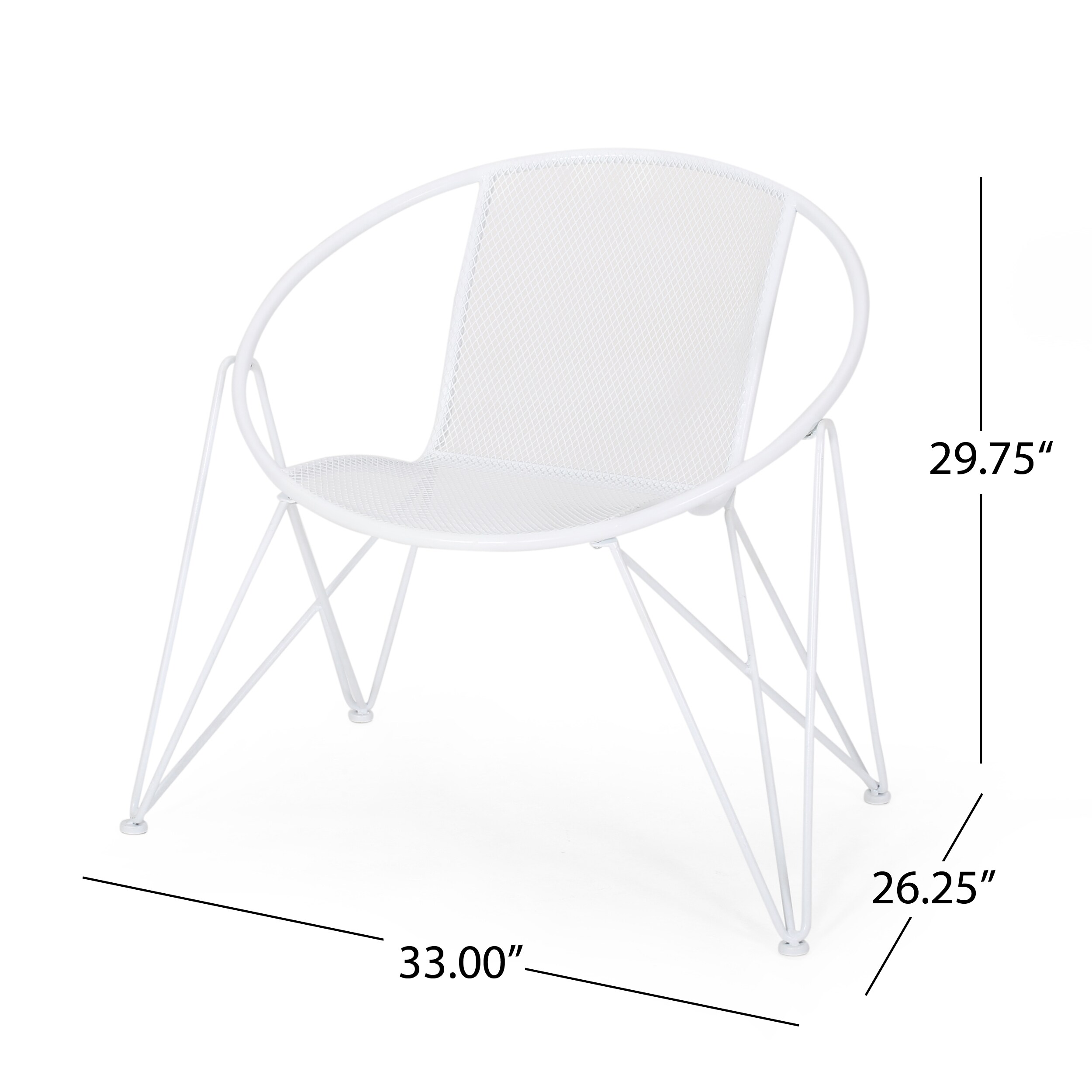 Forclover HBV-00WHI Patio-Chairs - View #7