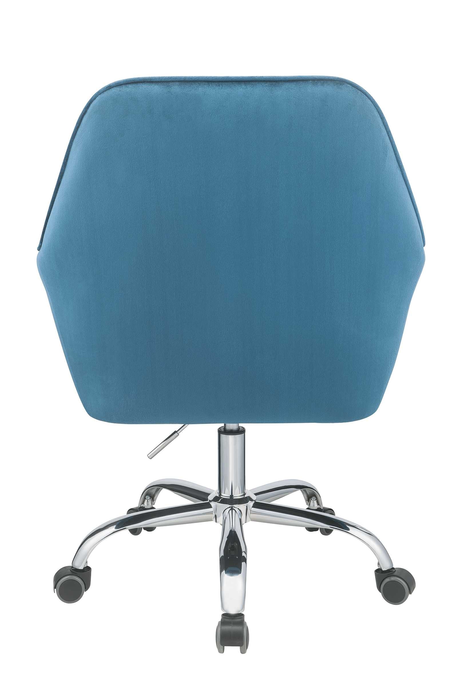 HomeRoots 319076 Julia Blue Contemporary Ergonomic Adjustable Height Metal Executive Chair