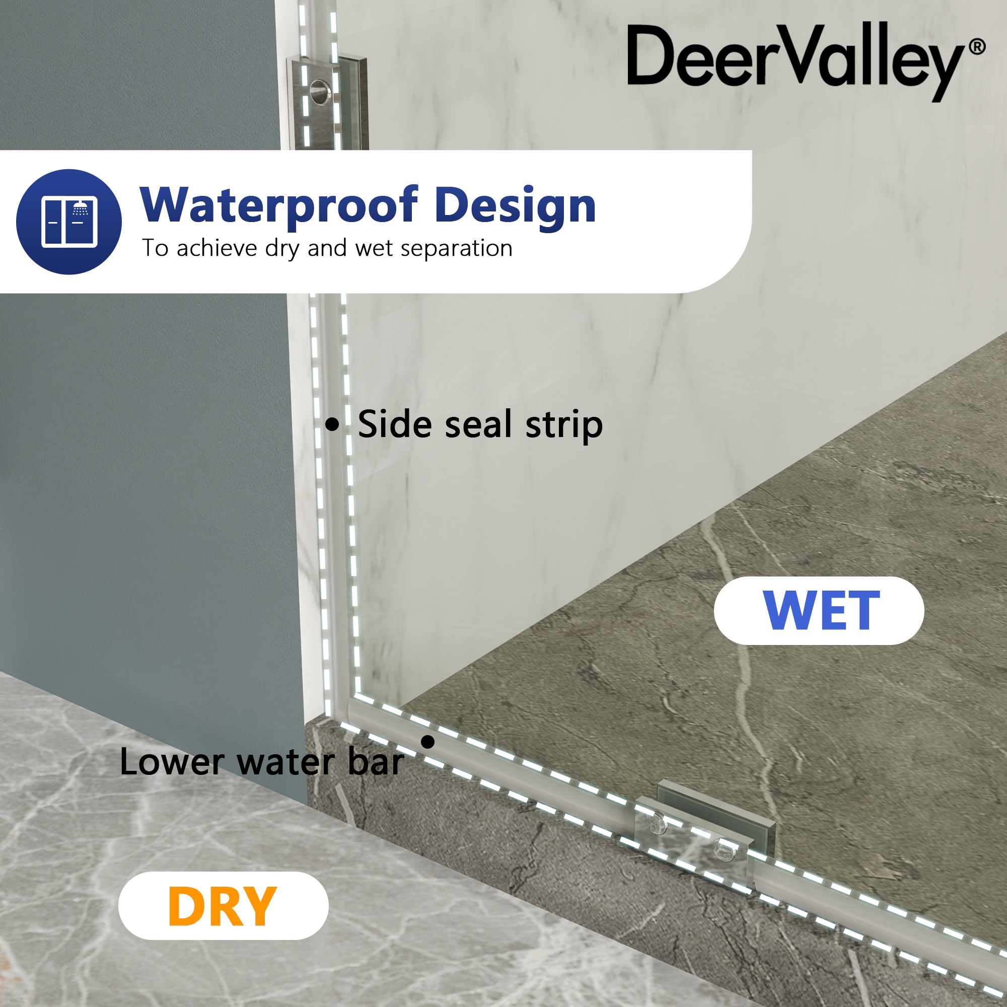 DeerValley DV-1SD0220S Shower-Doors - View #4