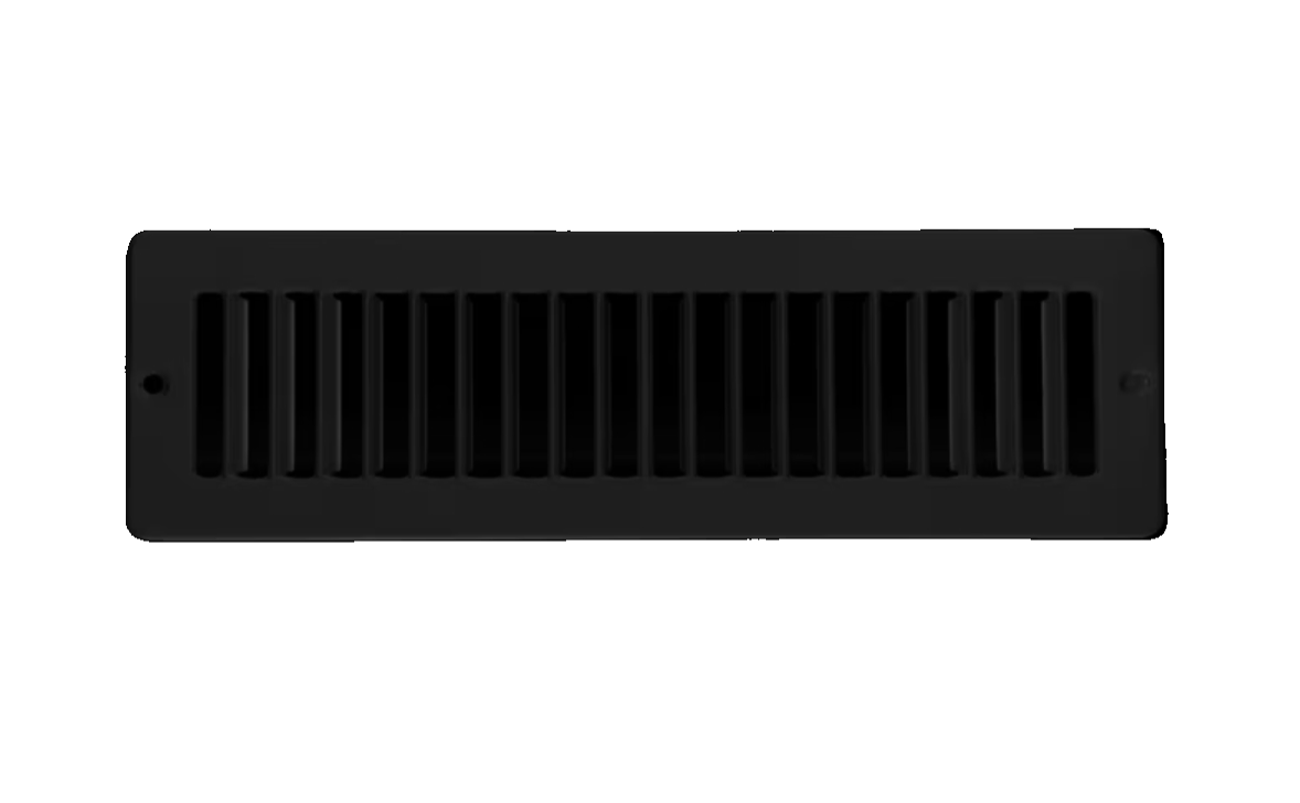 RELIABILT 4200212MB 2-in x 12-in Steel Matte Black Toe space Grille