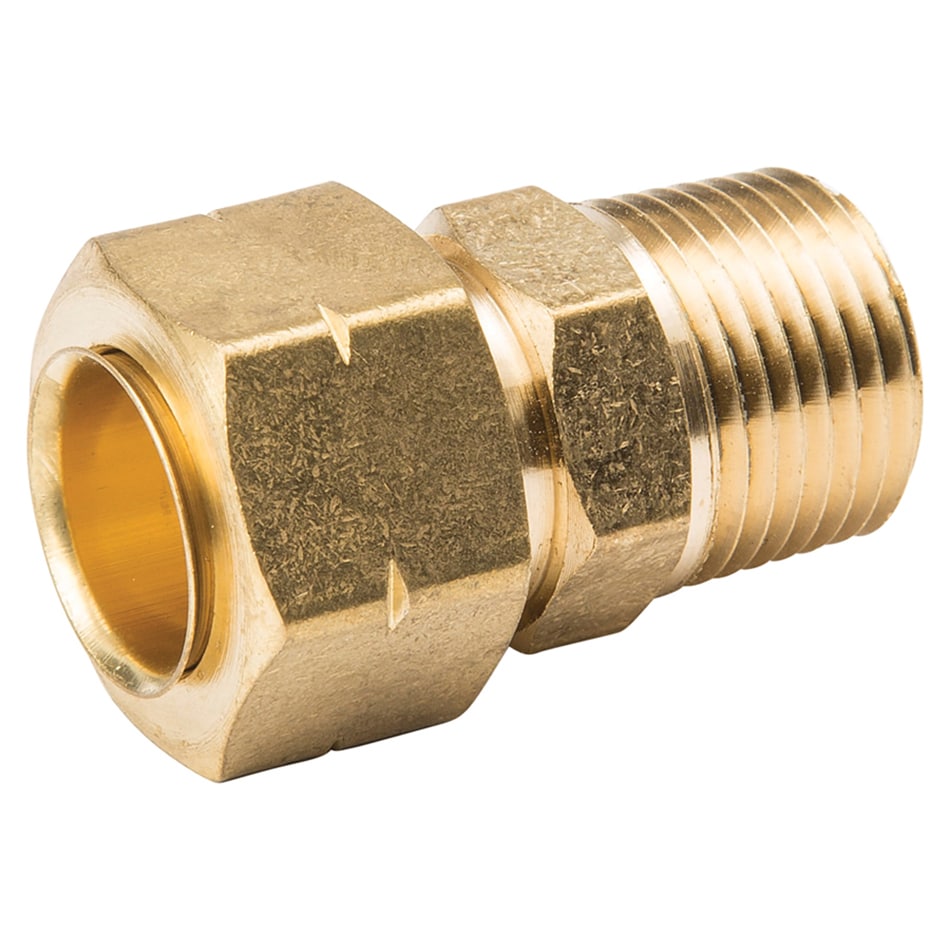 Brass Compression Fittings - Unions - 7/16 Tube OD