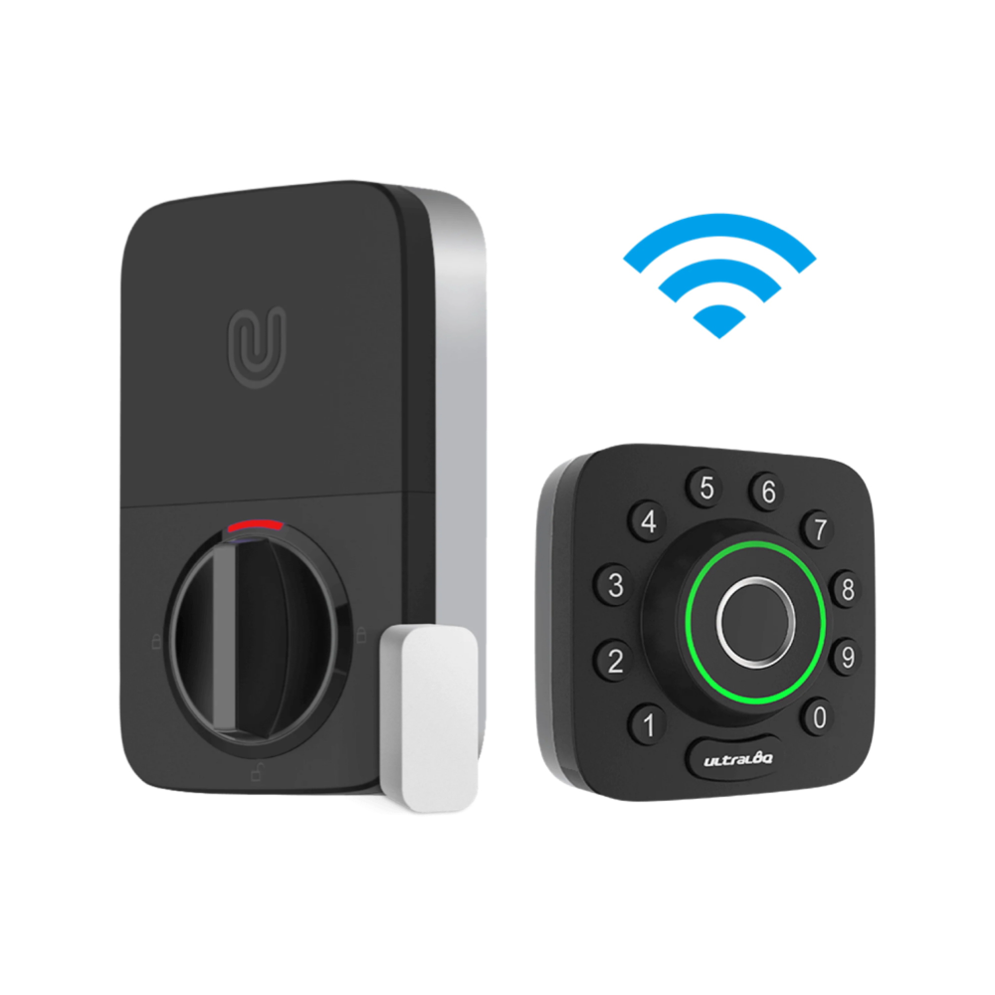 Ultraloq Black Single-Cylinder Deadbolt with Smartkey and Built-In Wifi U-BOLLT-PRO-WIFI-B Sansujyuku sansujyuku.com