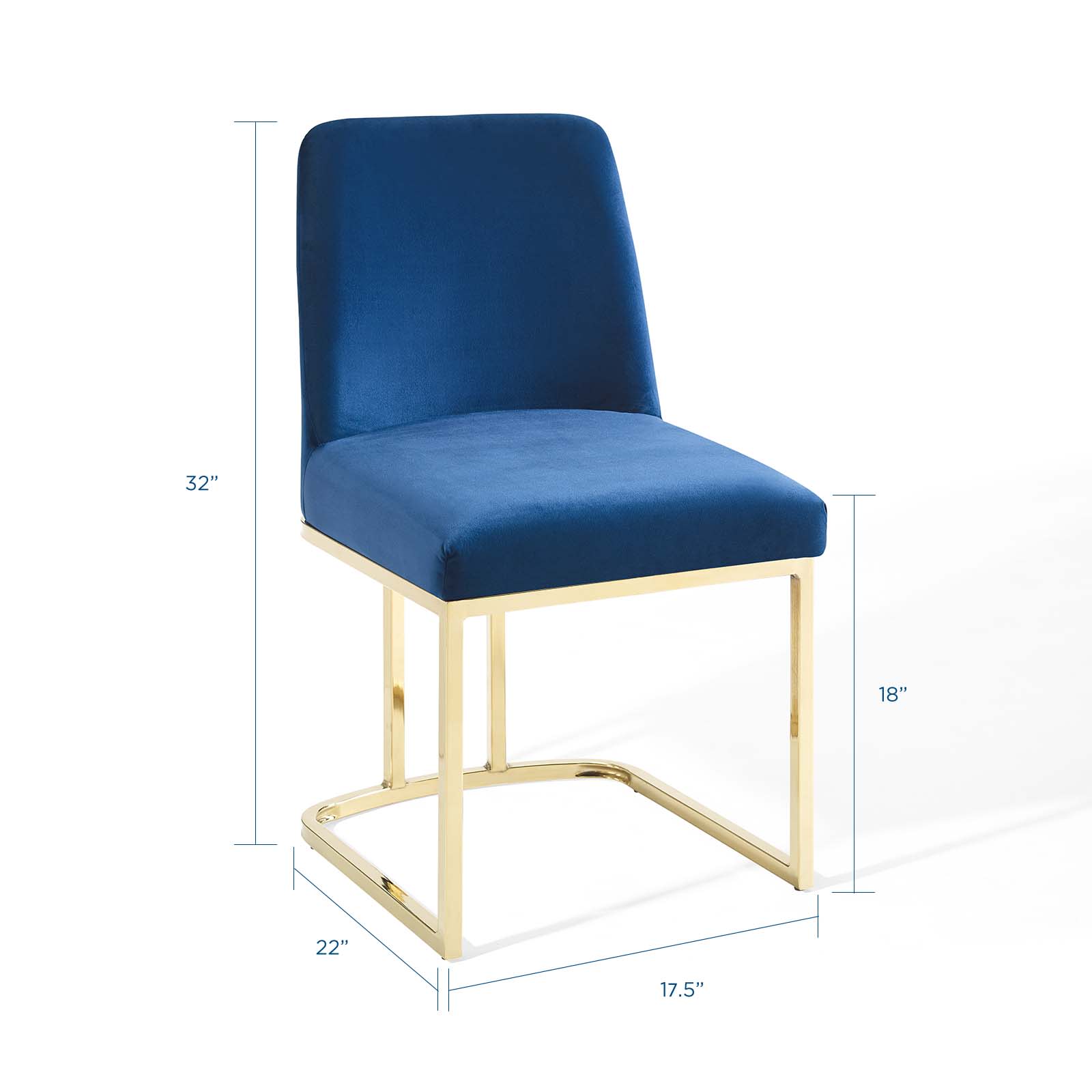 Modway EEI-3810-GLD-NAV Dining-Chairs - View #2