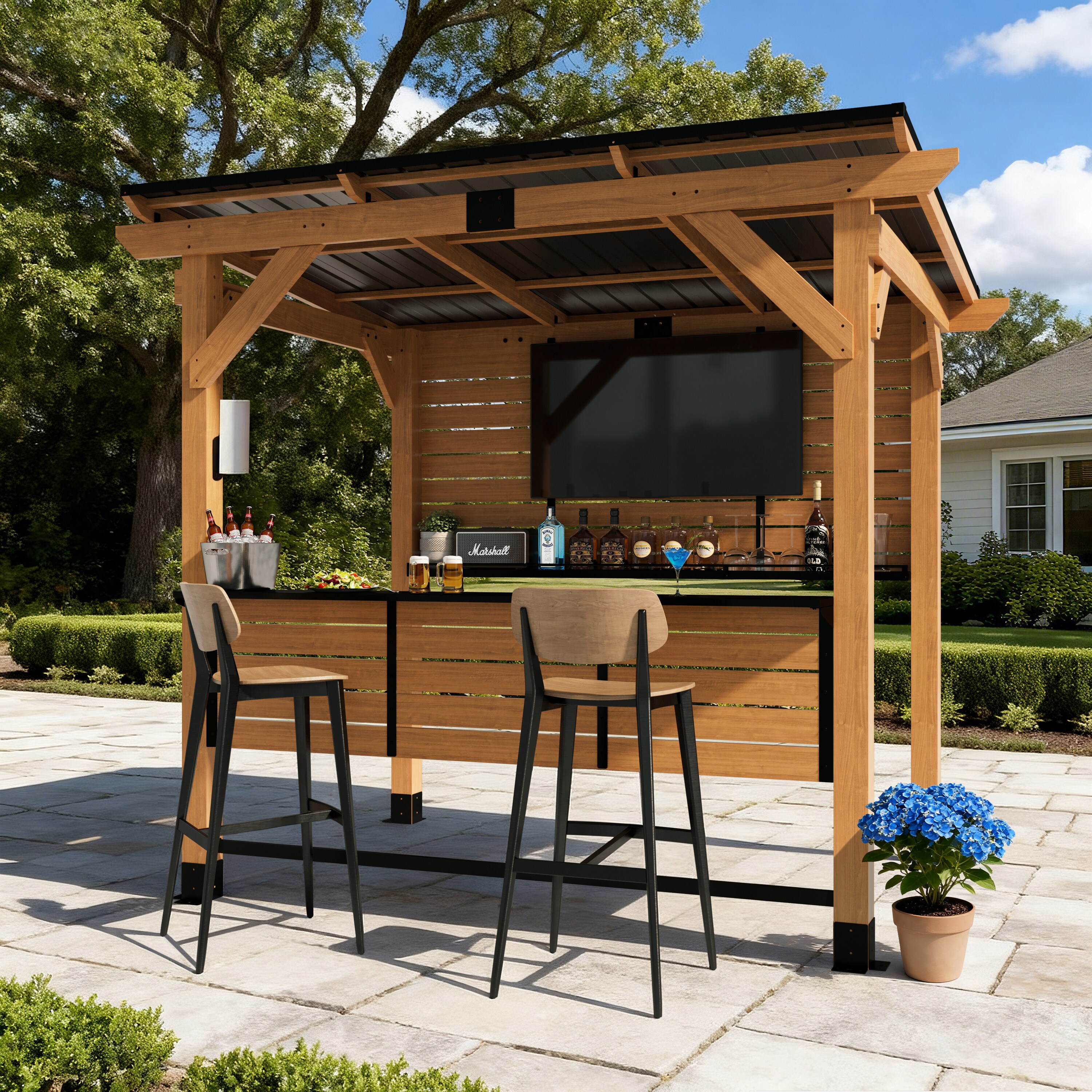 StarEcho WD0608QM250021P Wood-Resin-Gazebos - View #2