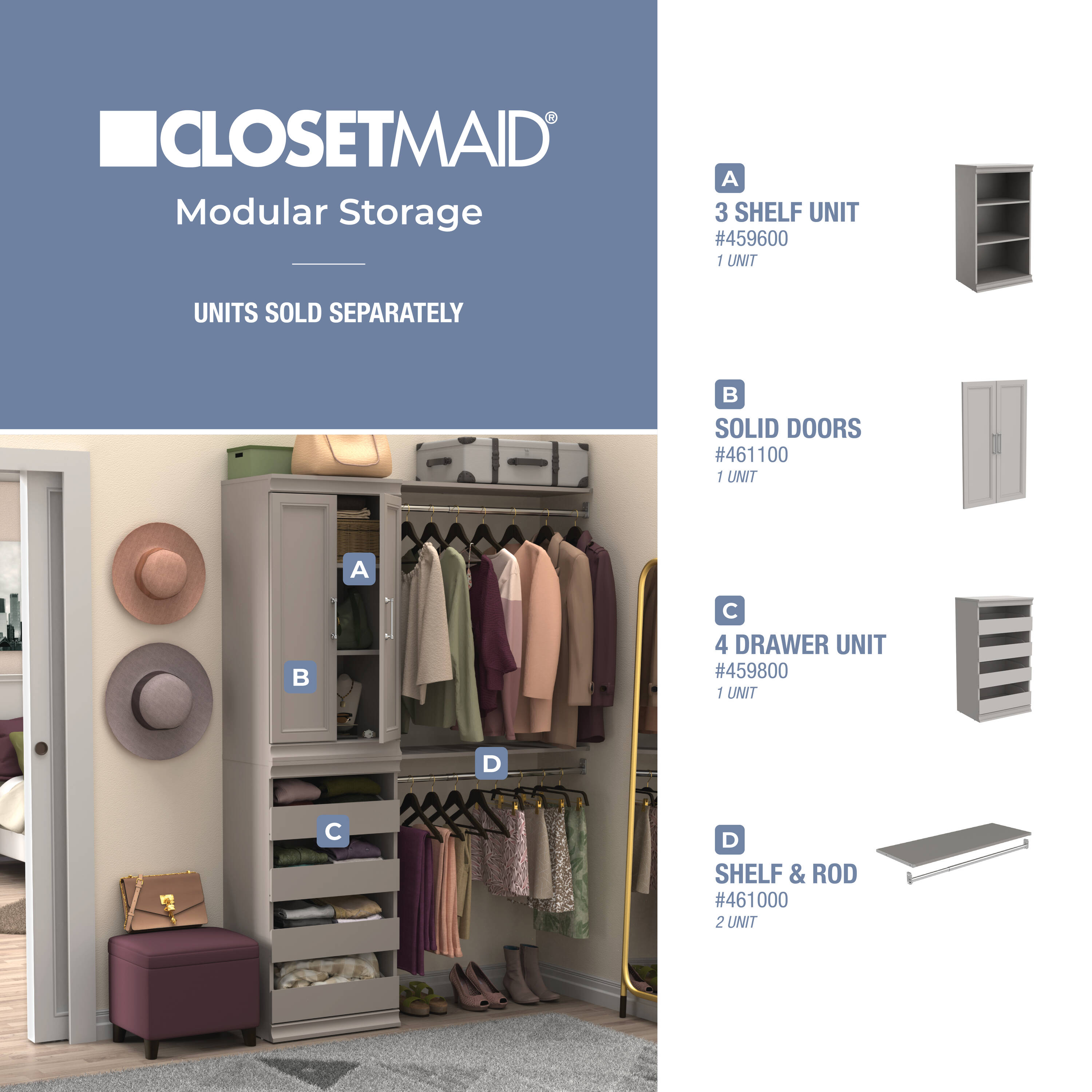 ClosetMaid 459600 Wood-Closet-Tower - View #16