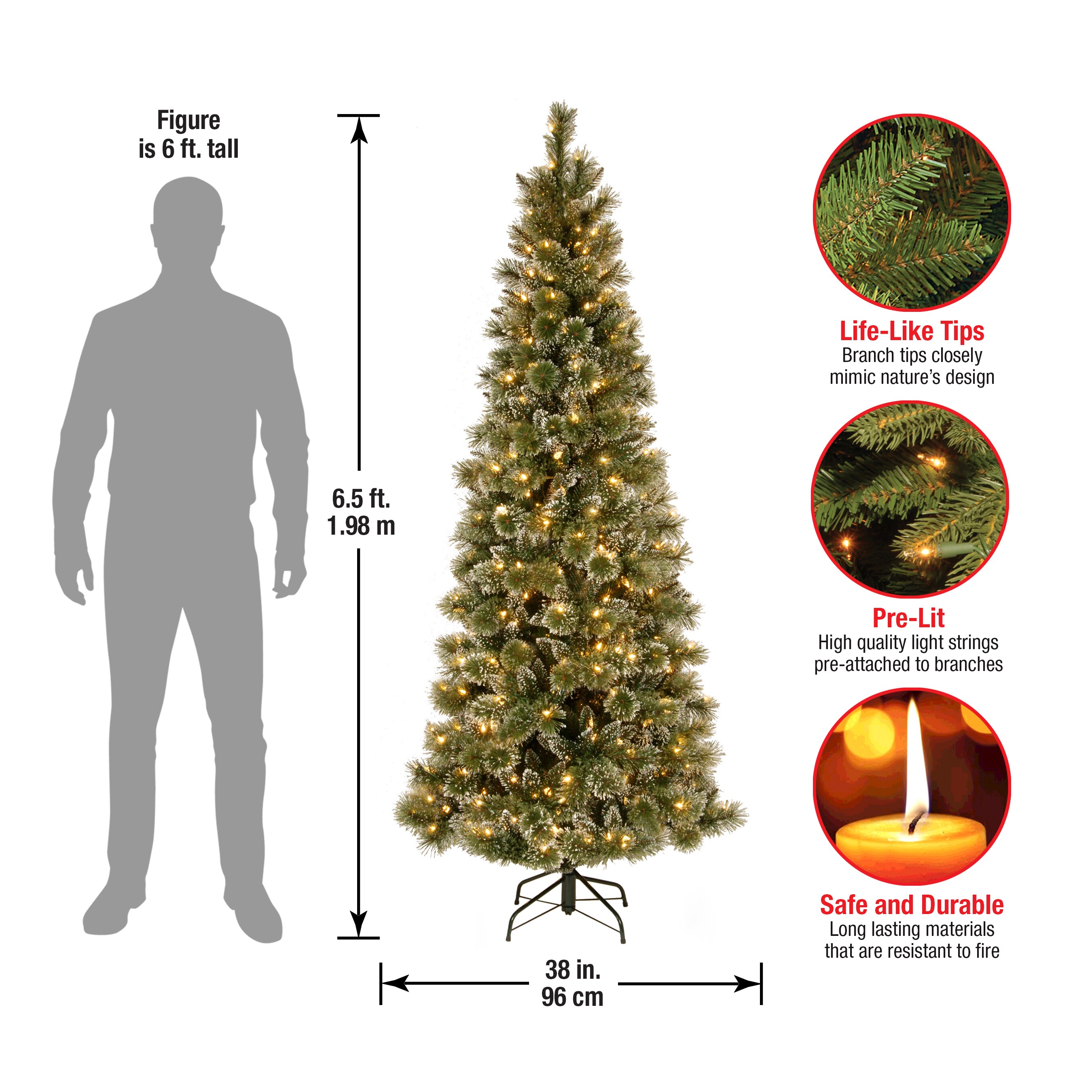 National Tree Company GB3-319-65 Artificial-Christmas-Trees - View #6