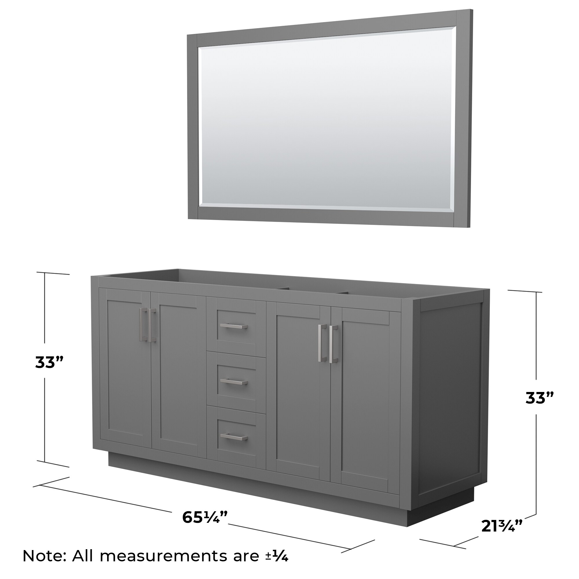 Wyndham Collection WCF292966DKGCXSXXM58 vanities - View #4