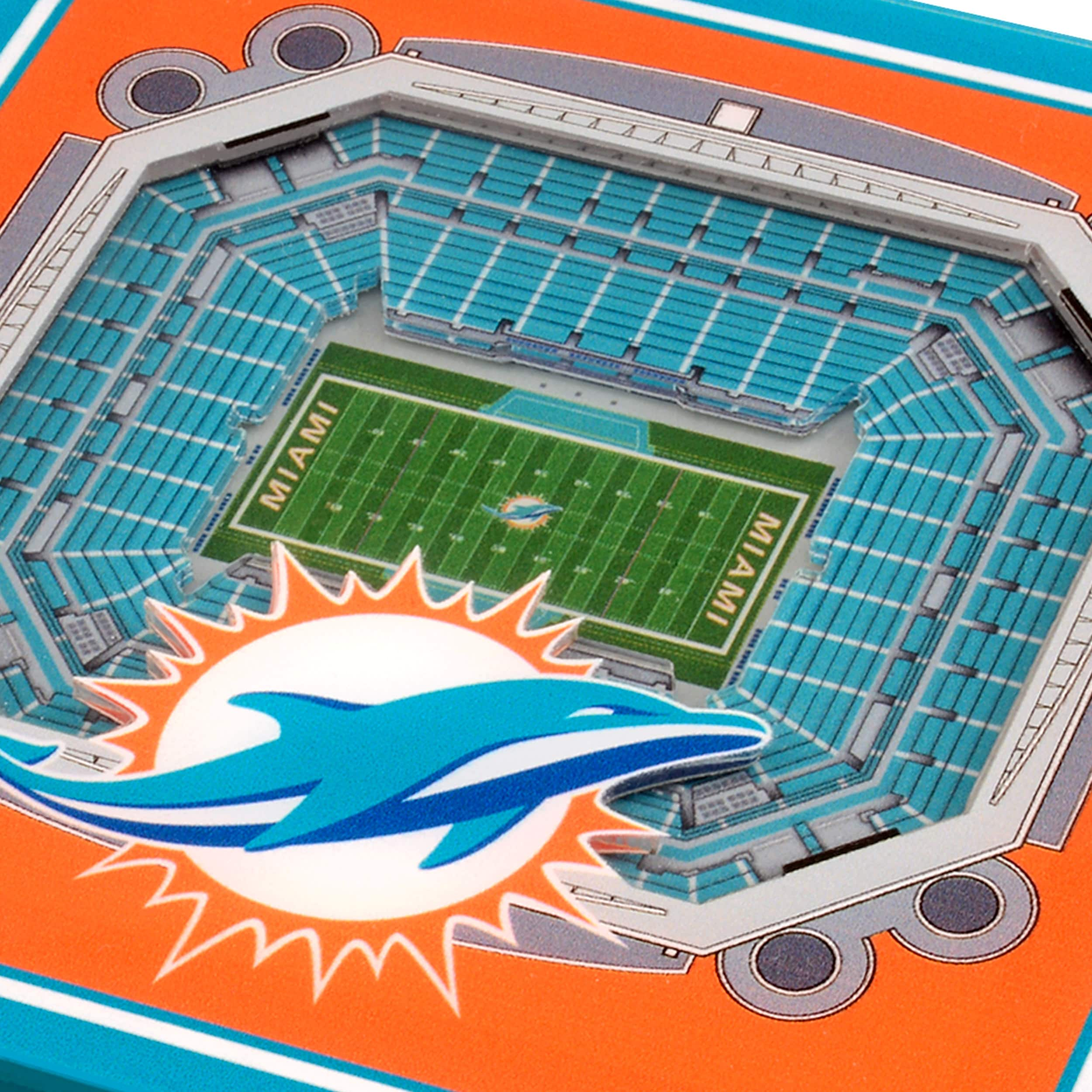 Detroit Lions 3D StadiumViews Coaster Set – Sports Fanz