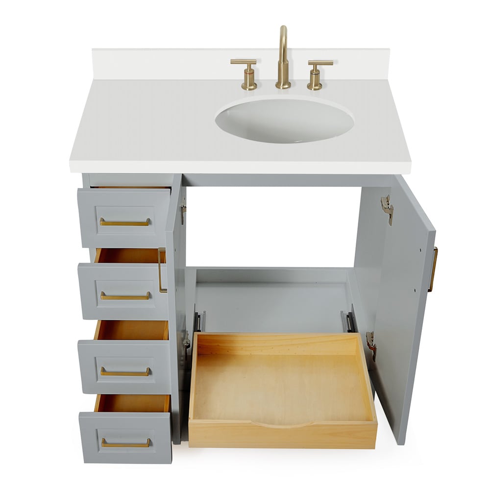 ARIEL Q037SRWQOVOGRY Bath-Vanity-Combo - View #10