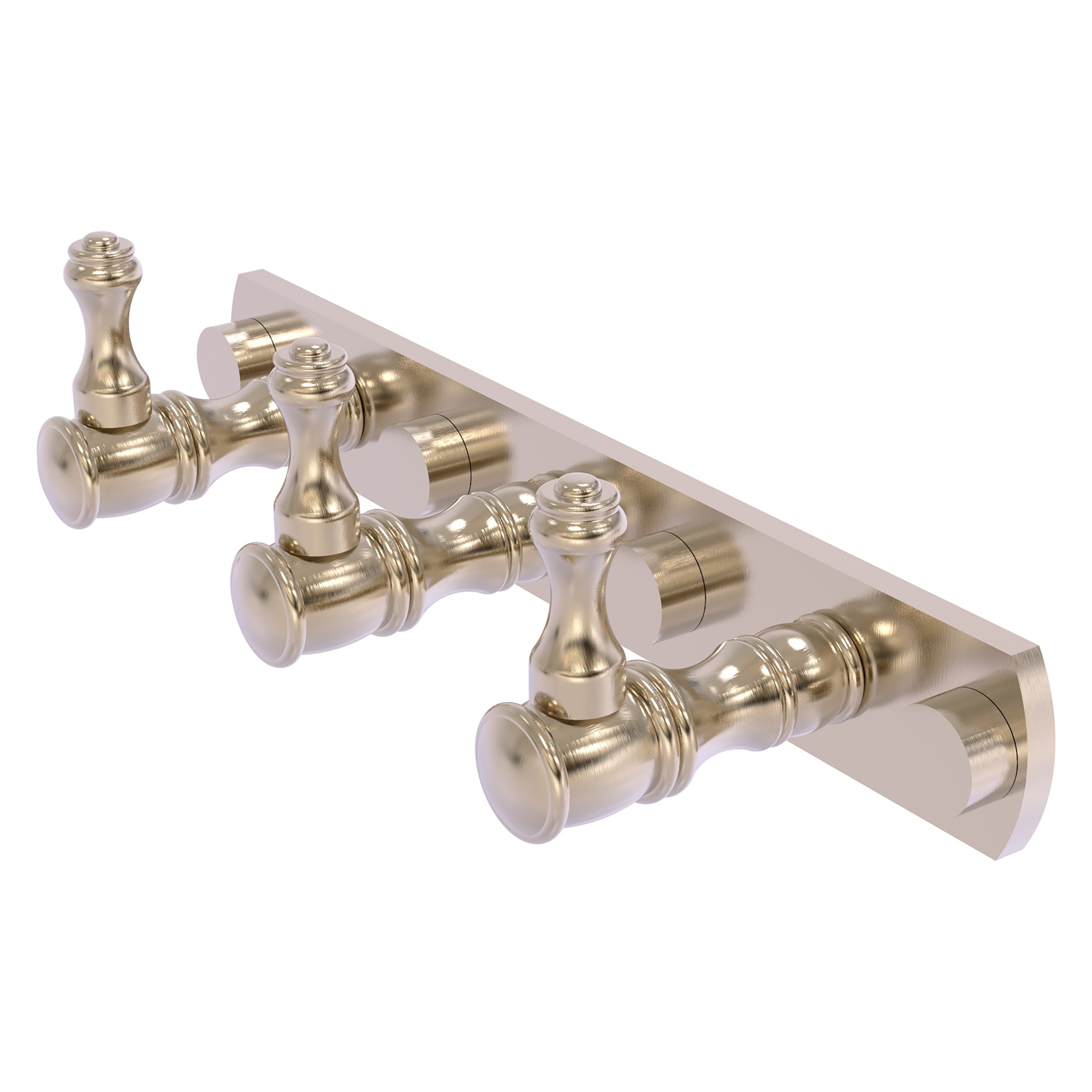 Allied Brass CL-20-3-PEW Carolina Antique Pewter Triple -Hook Wall mount Towel Hook