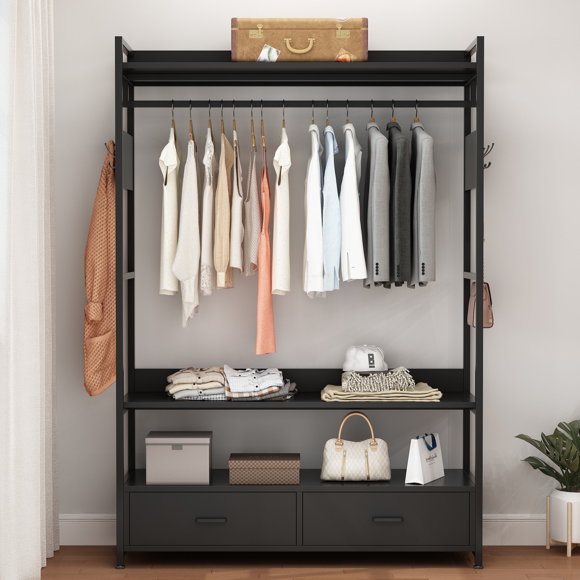 Winado Black Steel Clothing Rack In The Clothing Racks & Portable ...