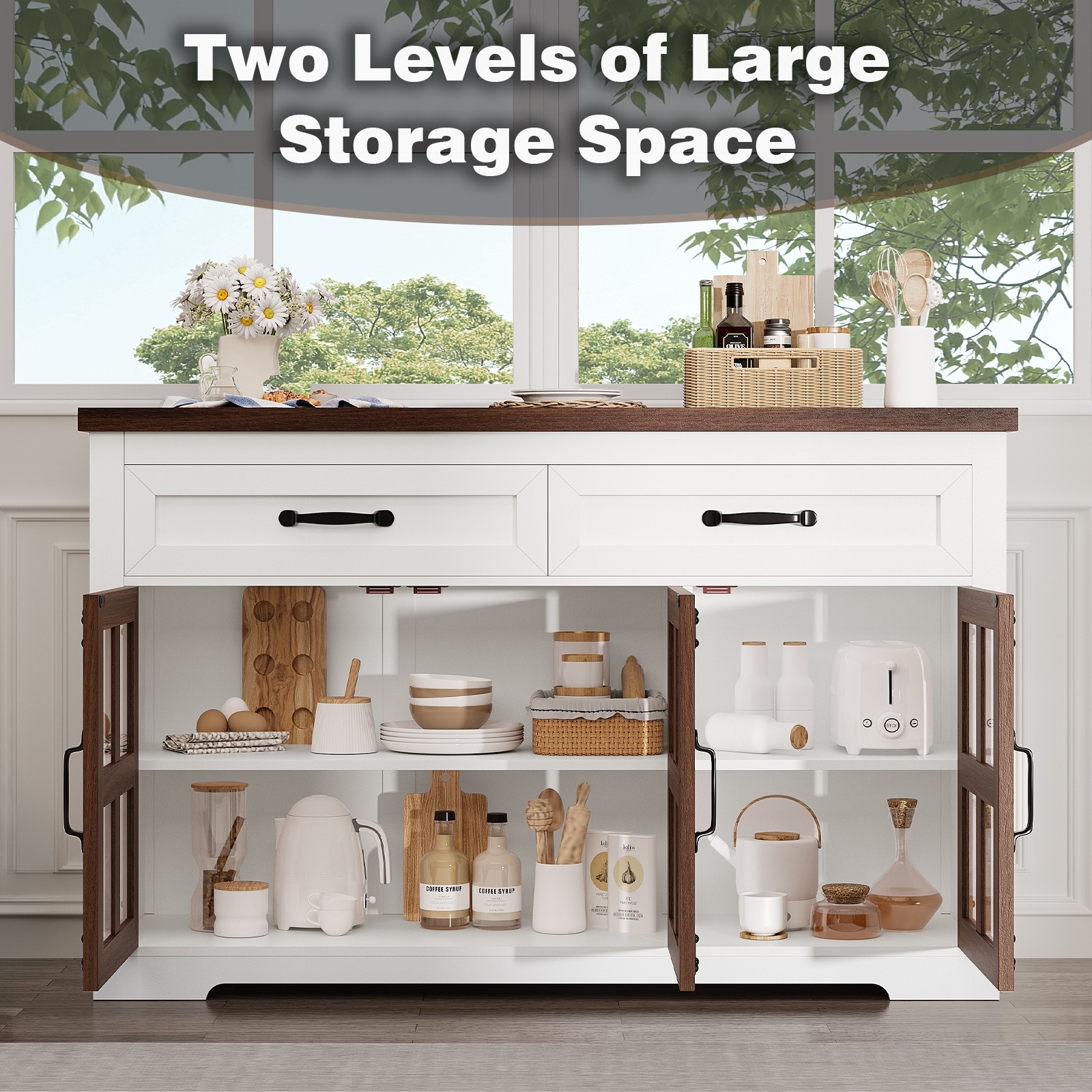 Pocassy GREATANTS-SNBS015WT Filing-Cabinets - View #4