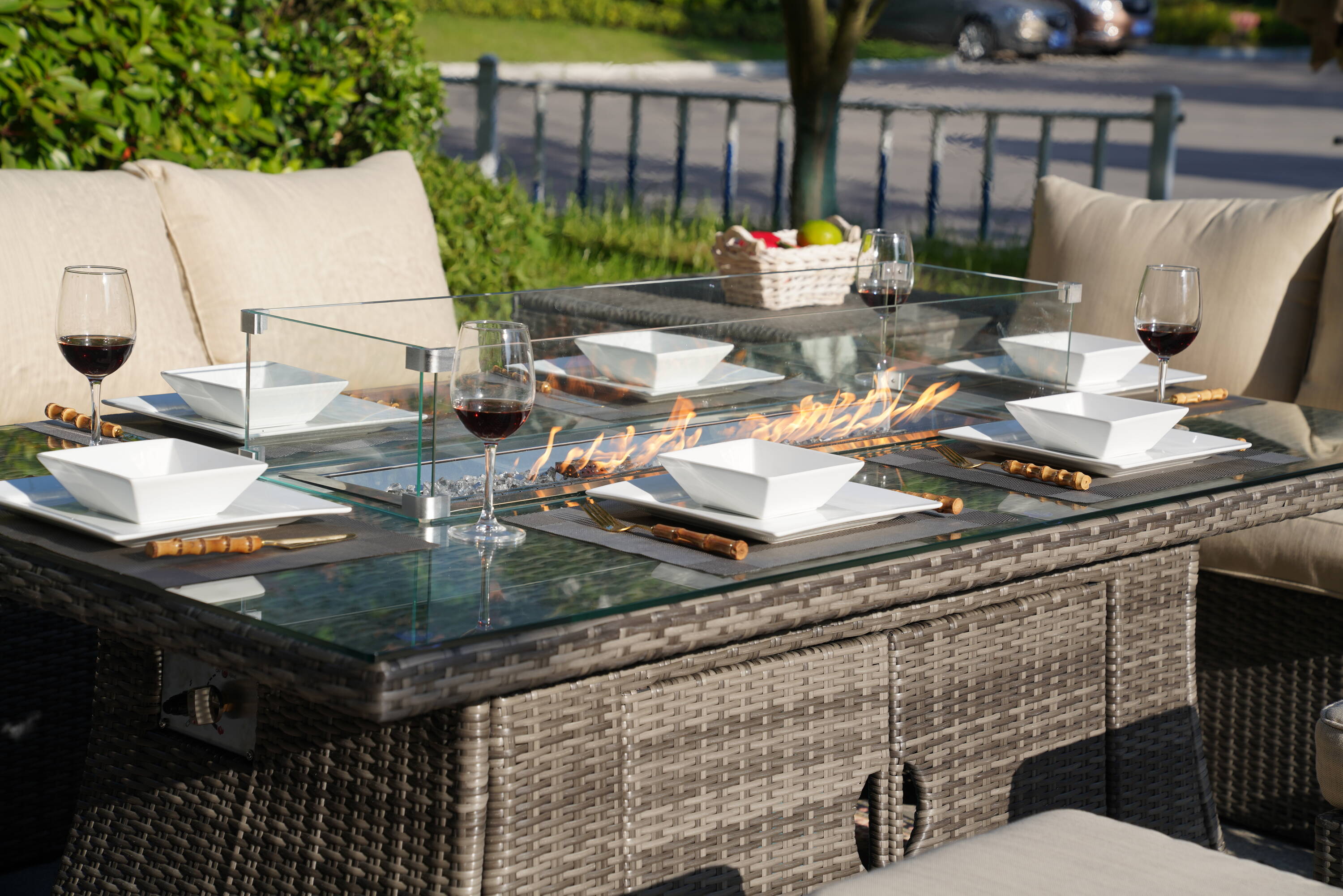 Direct Wicker DWG-1403B06R-GR Patio-Dining-Sets - View #6