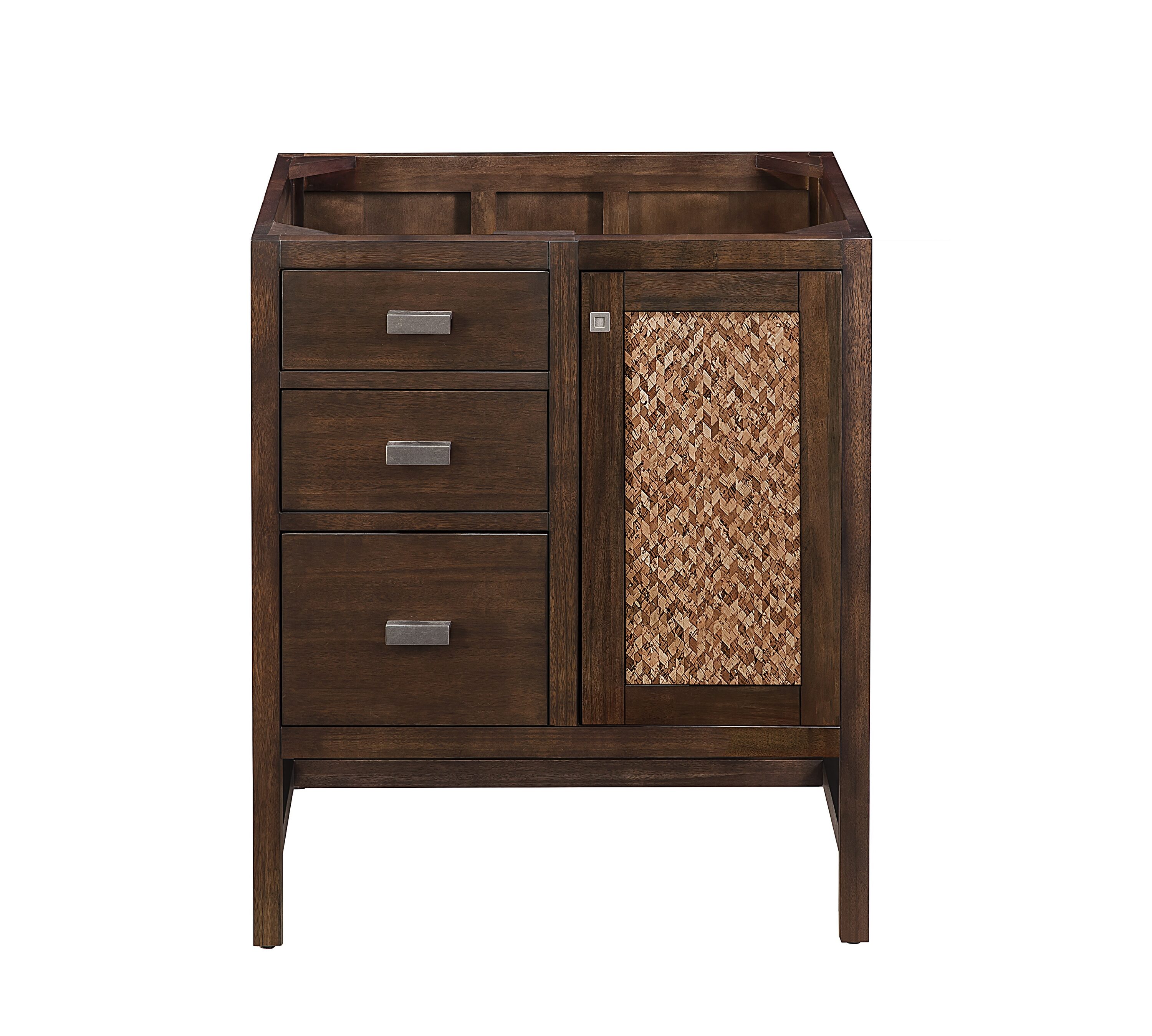 Addison 30" Dark Wood Single Bathroom Vanity Base