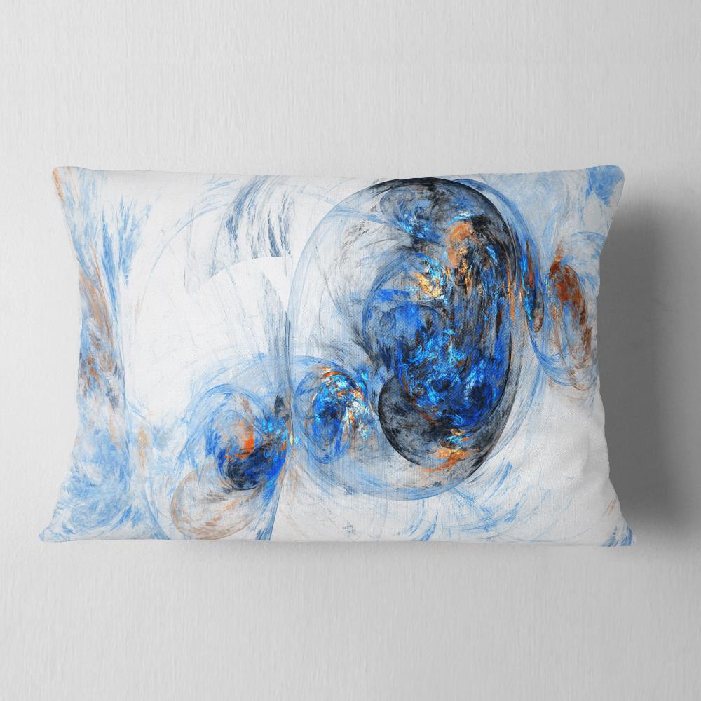 Designart CU8044-12-20 12-in x 20-in Blue Indoor Decorative Pillow
