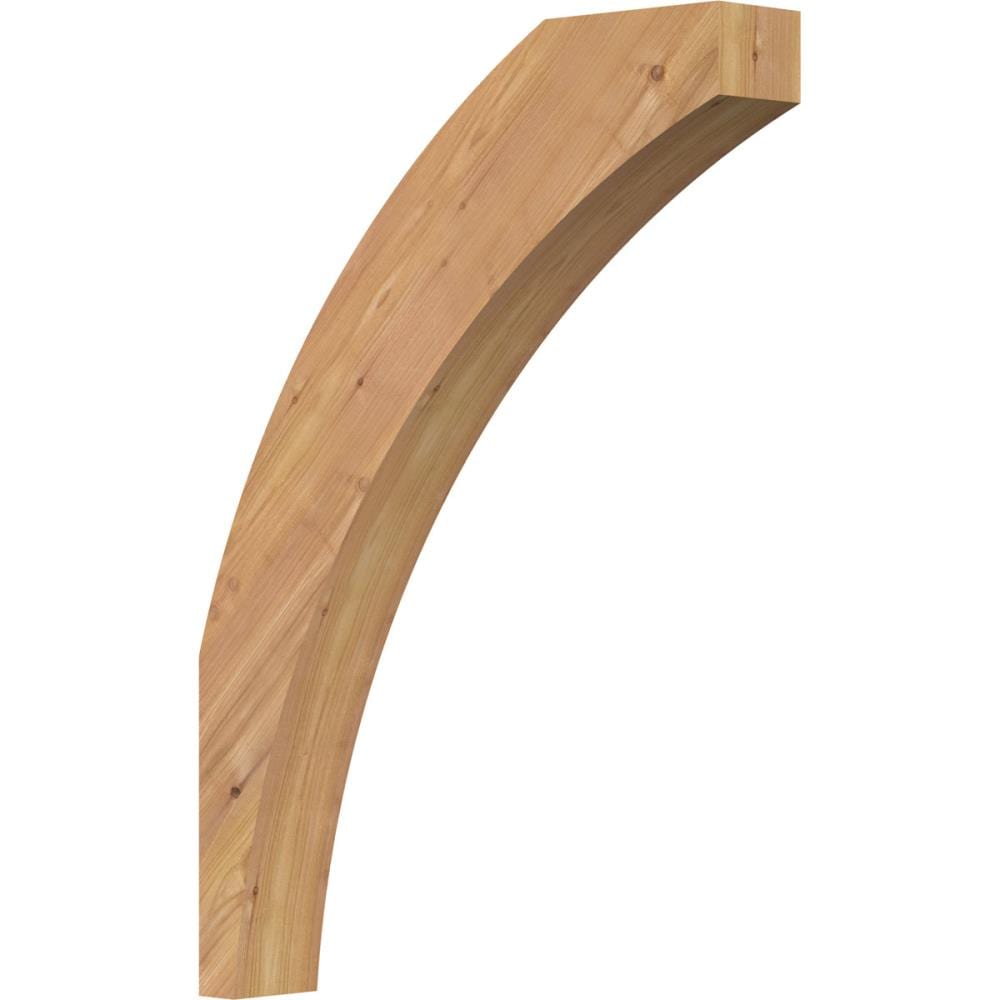 Ekena Millwork BRC04X20X28THR00SWR 3-1/2-in x 20-in x 28-in Western Red Cedar Unfinished Wood Thorton smooth