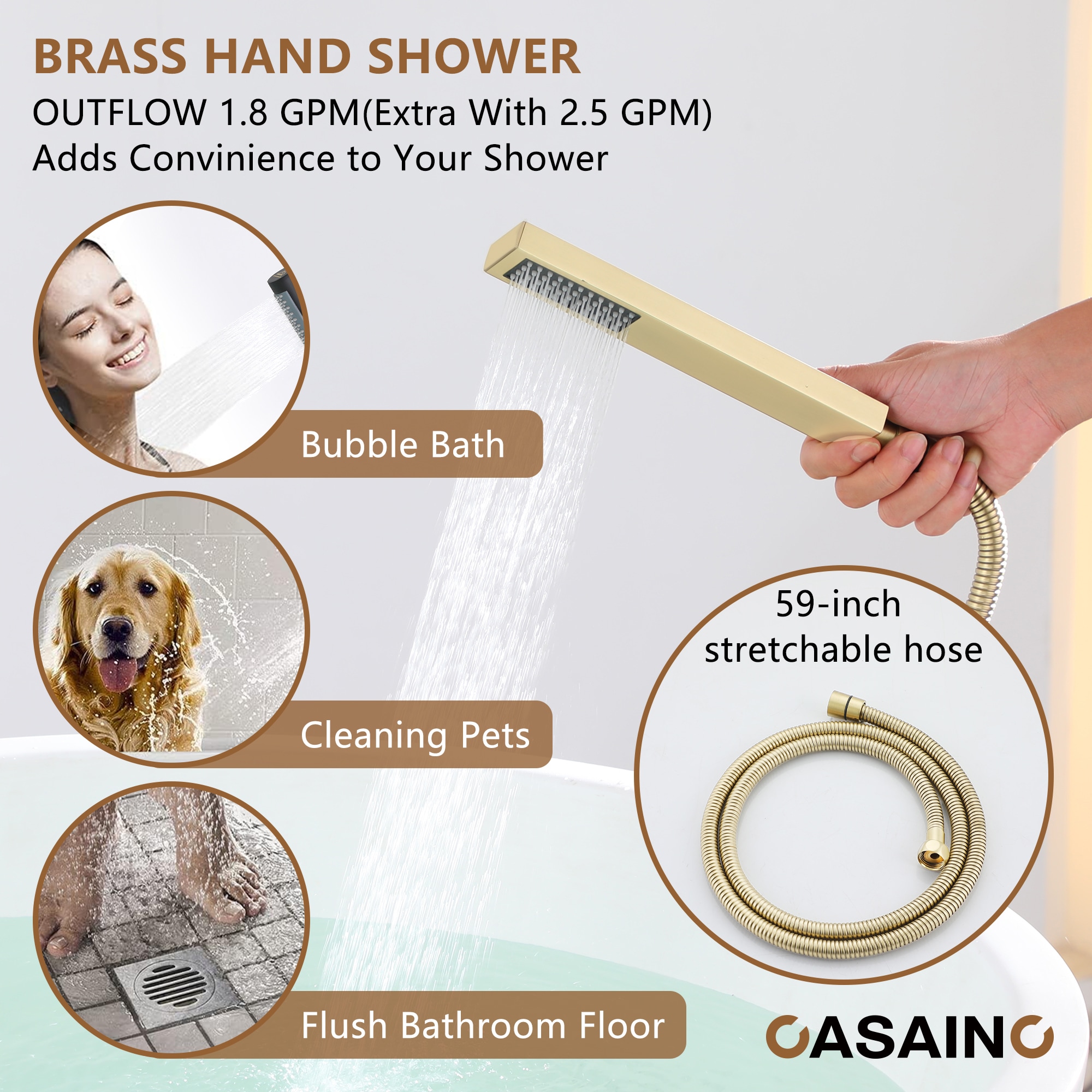 CASAINC WE-SS28MB Roman-Tub-Faucets - View #4