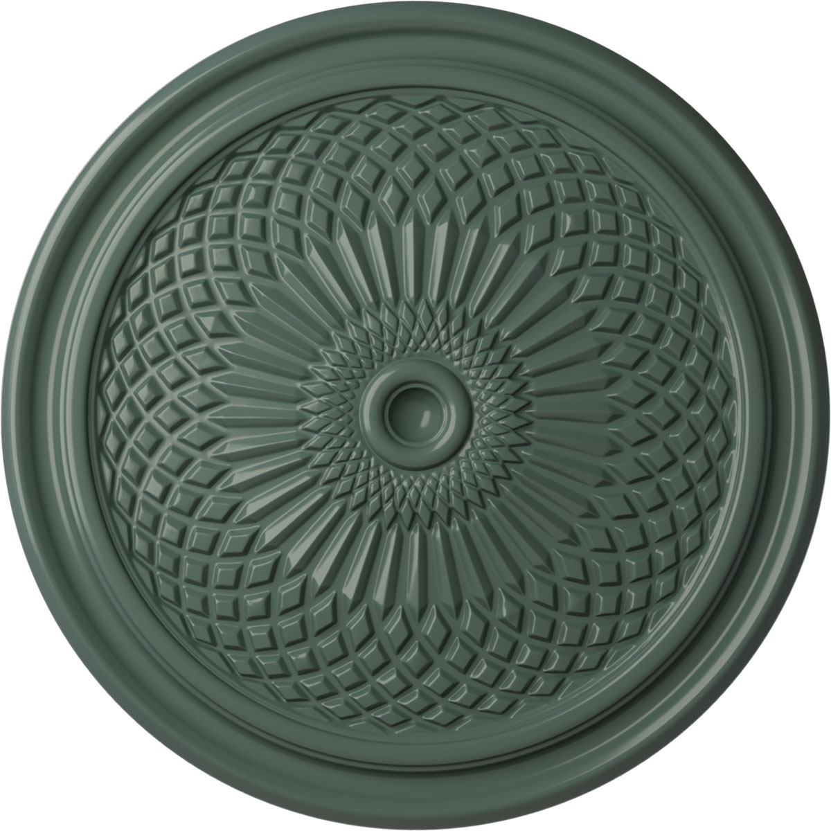 Ekena Millwork CM22TNCBF Trinity 22-in W x 22-in L Painted Cloud Burst Polyurethane Whole Ceiling Medallion