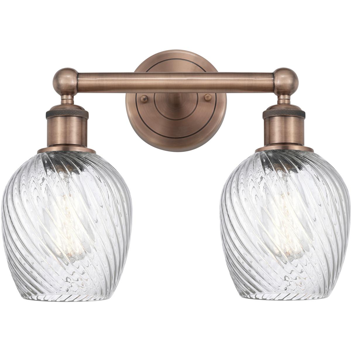 Innovations Lighting  616-2W-AC-G292 Salina Bathroom Vanity Light Antique Copper