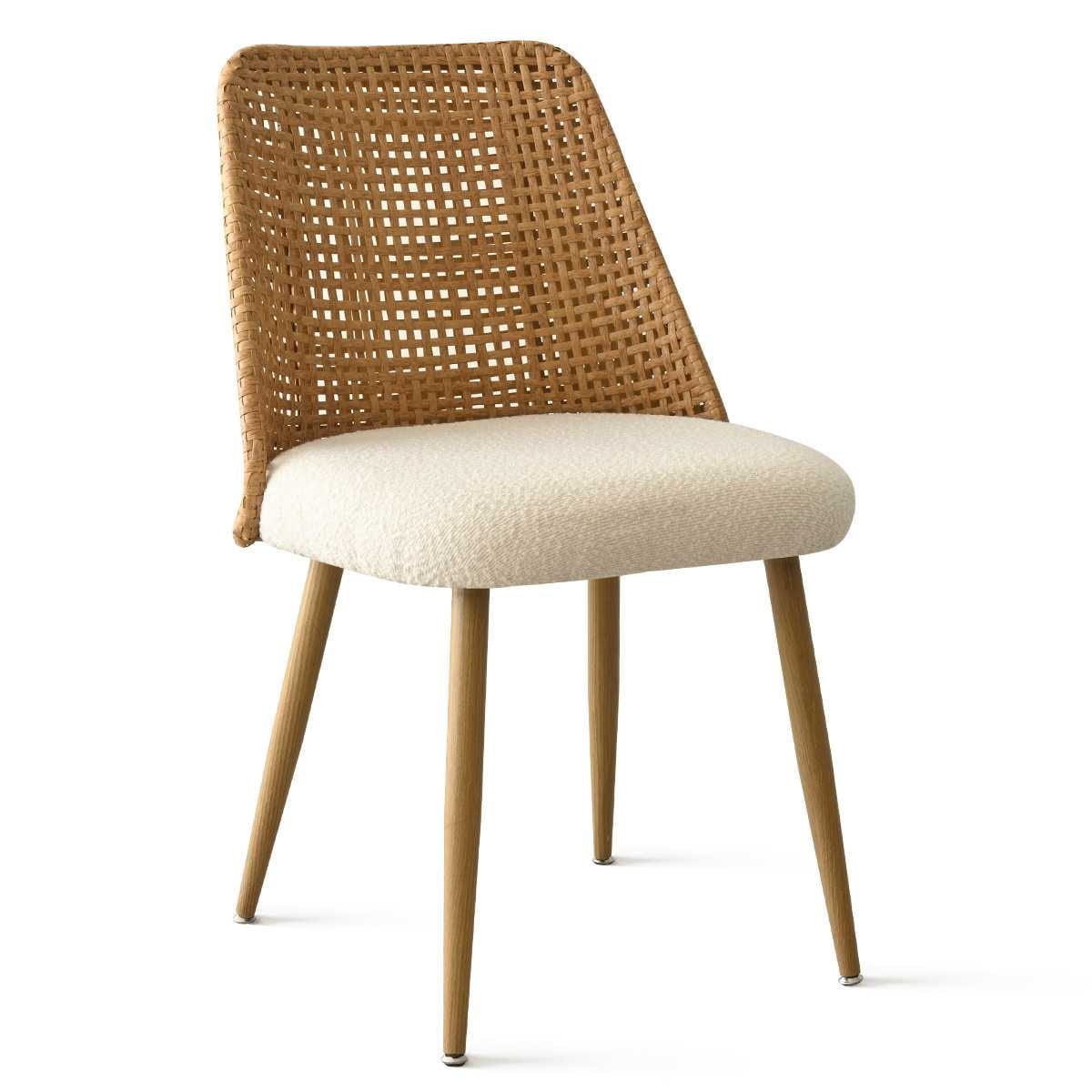 Maison Boucle MILAN-CHAIR-OAK-WH Dining-Chairs - View #5