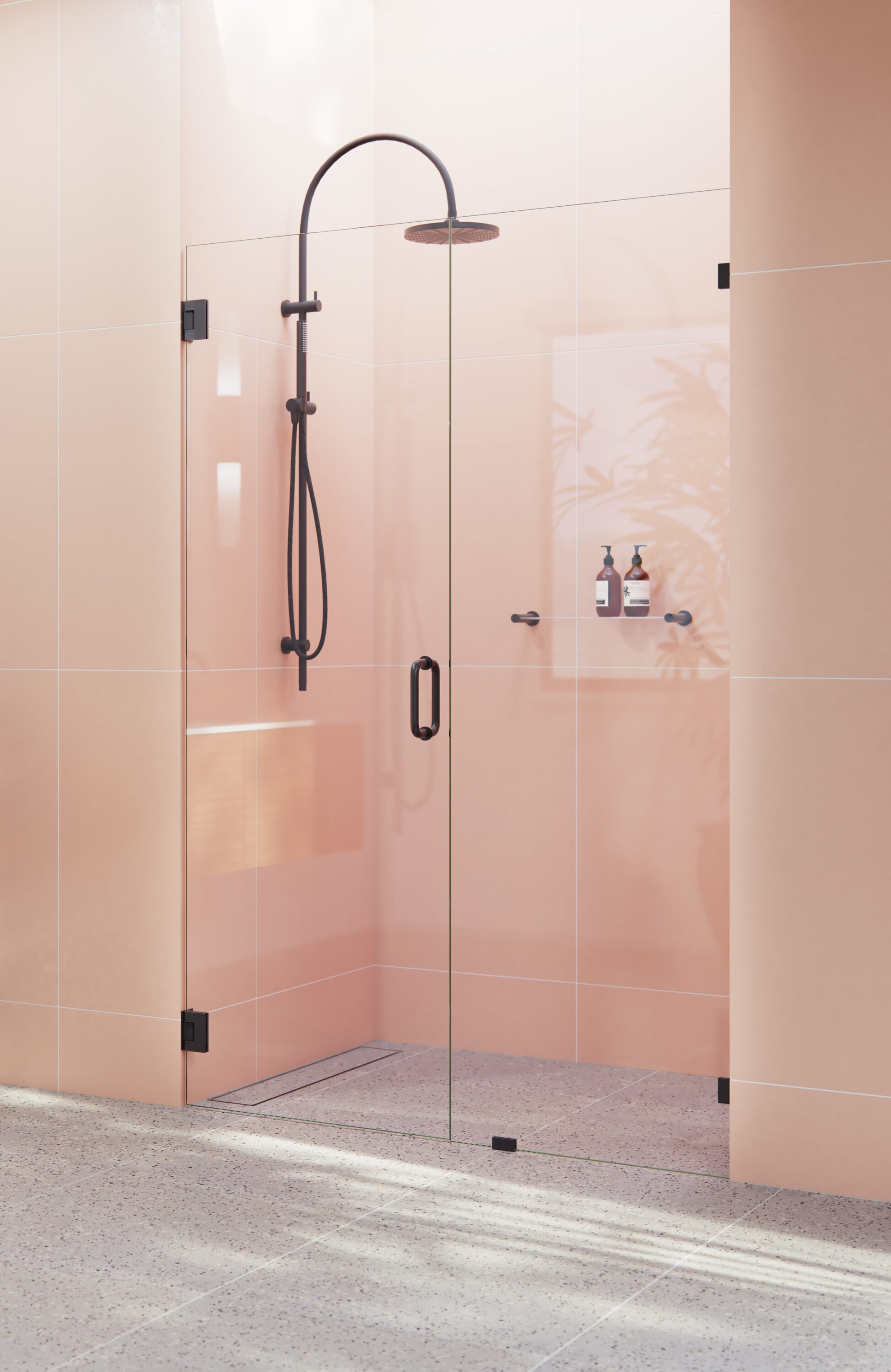 Glass Warehouse GW-WH-46-MB Shower-Doors - View #2